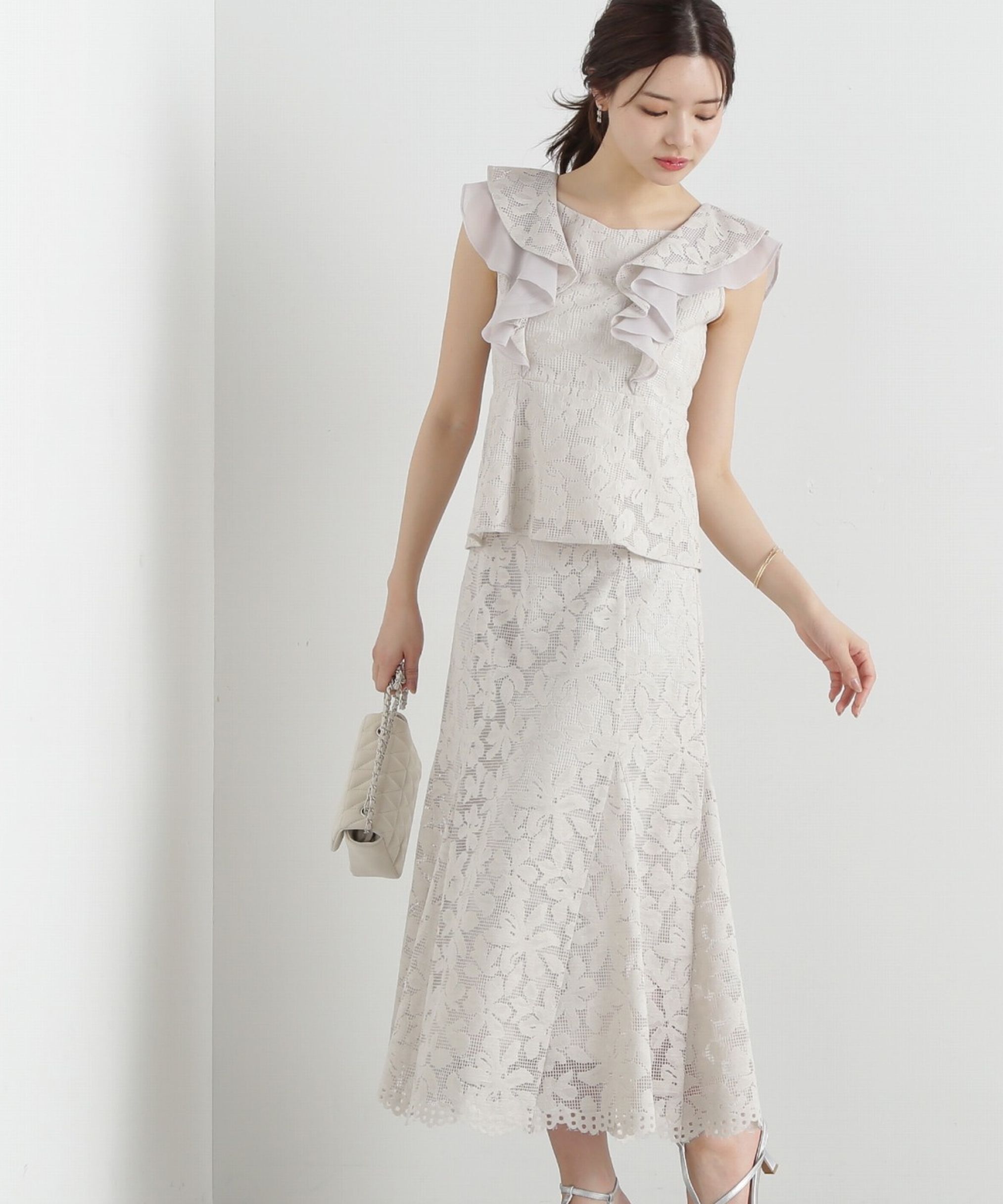 PROPORTION BODY DRESSING「メッシュレースマーメイドスカート」|スカート|