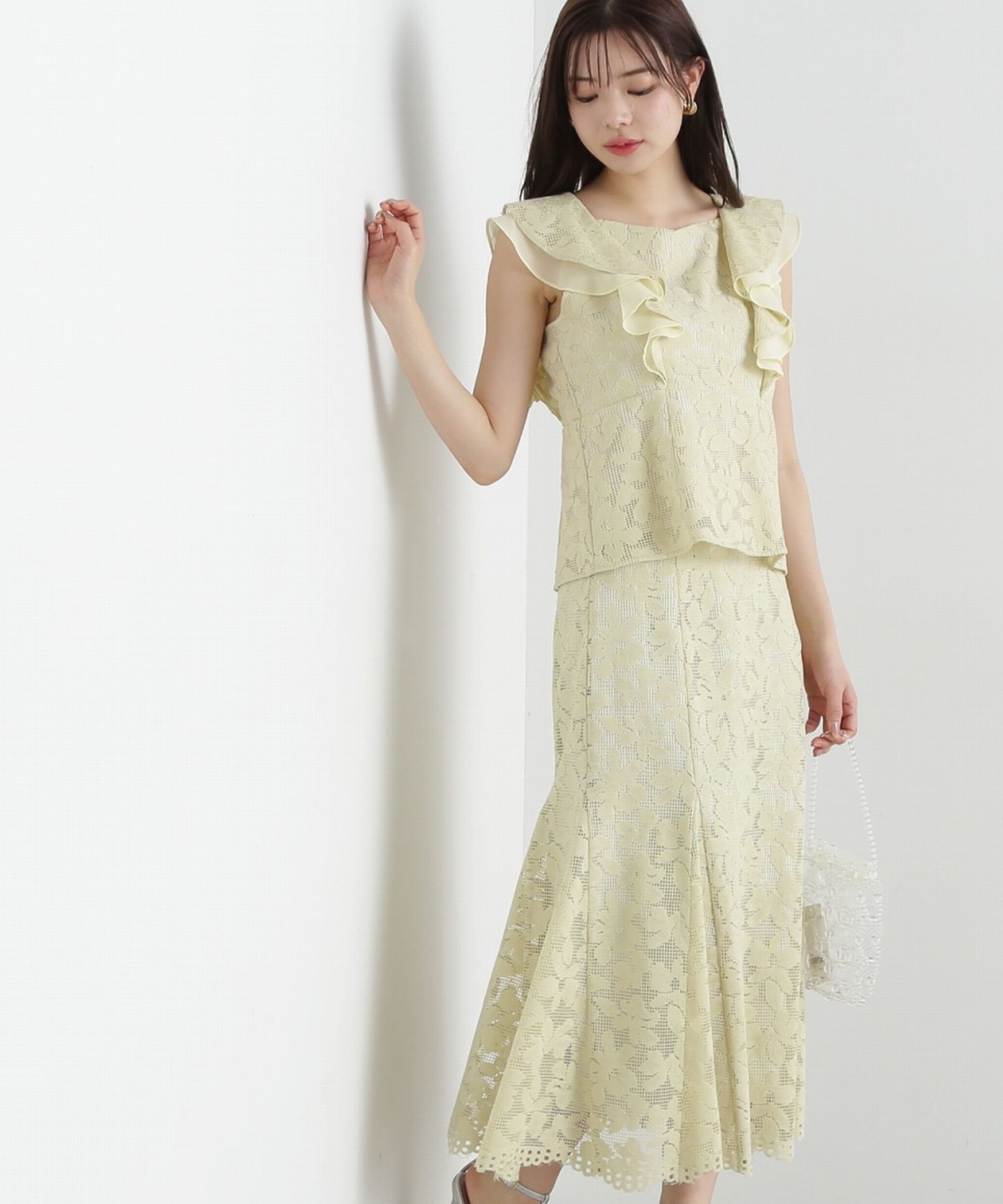 PROPORTION BODY DRESSING「メッシュレースマーメイドスカート」|スカート|