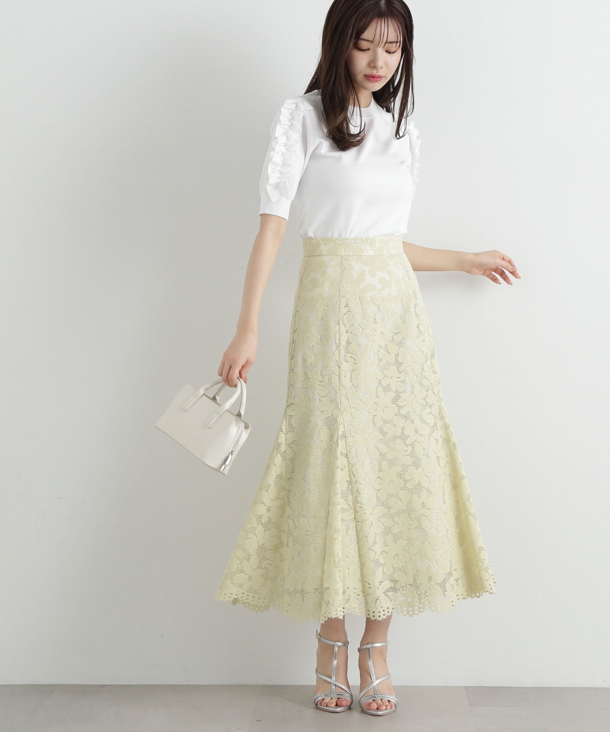 PROPORTION BODY DRESSING「メッシュレースマーメイドスカート」|スカート|