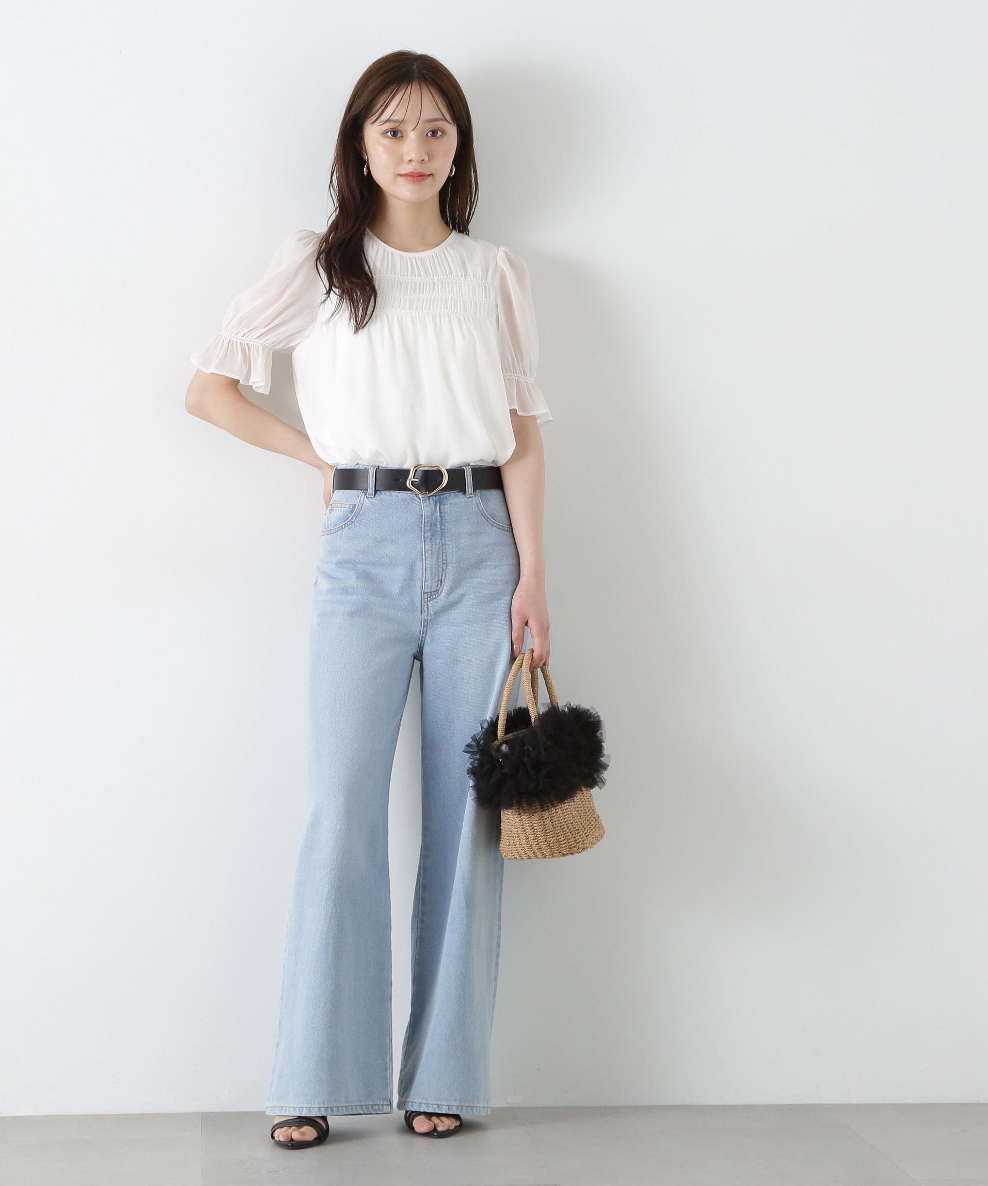 PROPORTION BODY DRESSING「シャーリングパフブラウス」|シャツ・ブラウス|