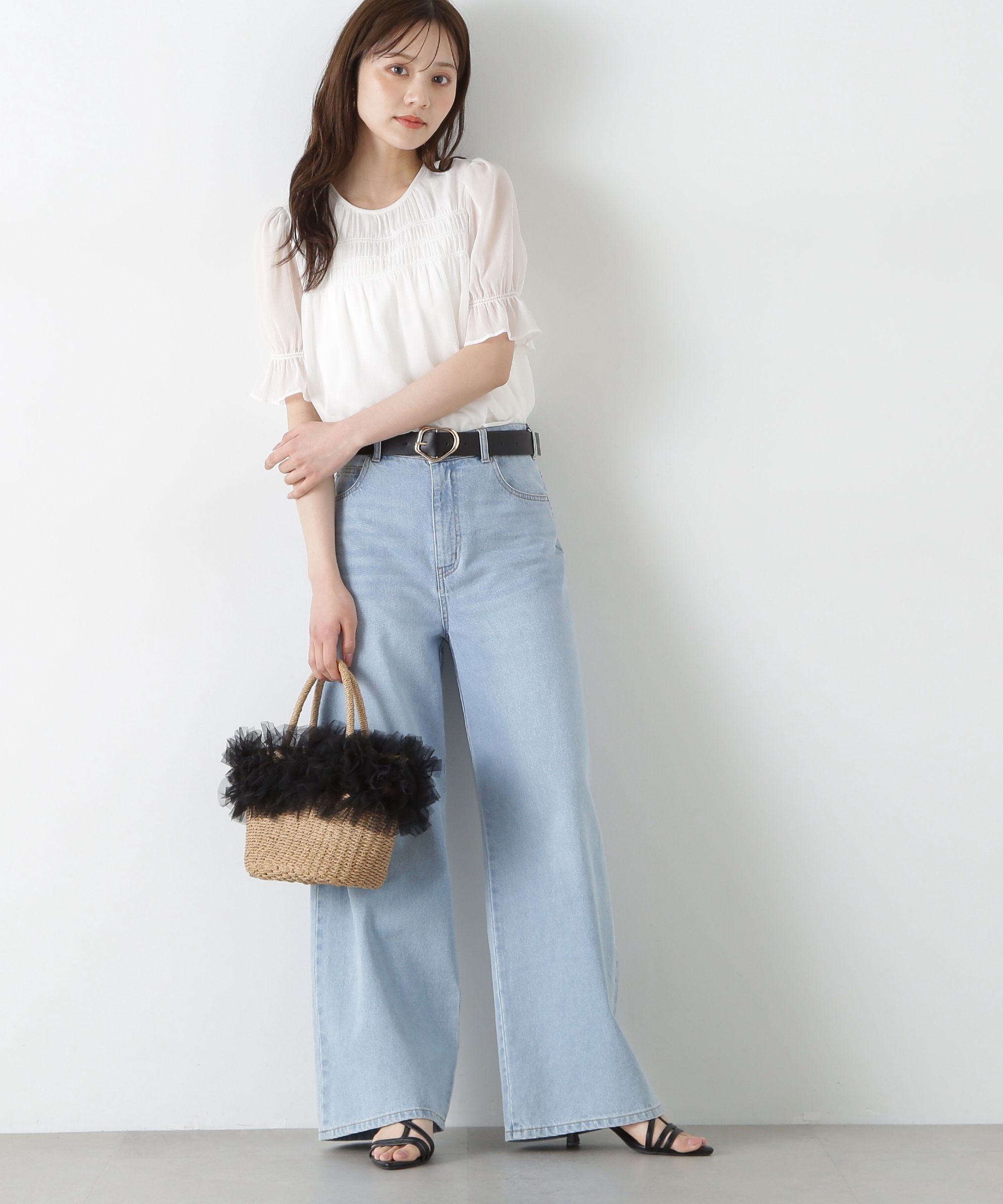 PROPORTION BODY DRESSING「シャーリングパフブラウス」|シャツ・ブラウス|