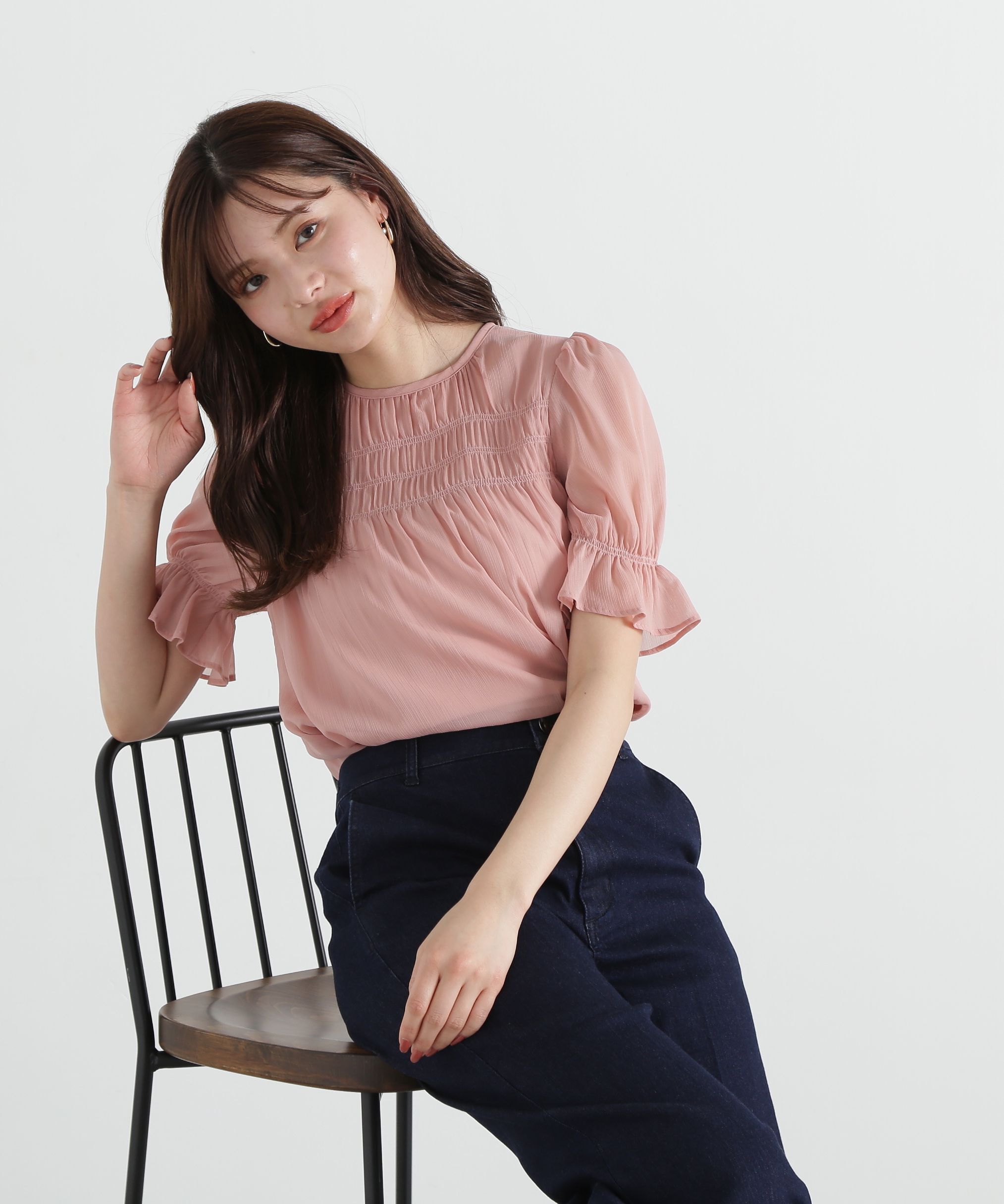 PROPORTION BODY DRESSING「シャーリングパフブラウス」|シャツ・ブラウス|