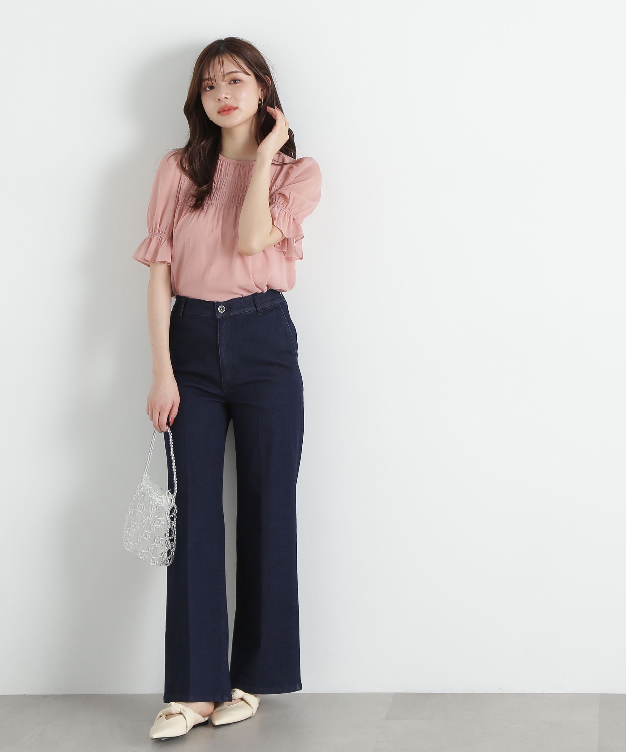 PROPORTION BODY DRESSING「シャーリングパフブラウス」|シャツ・ブラウス|