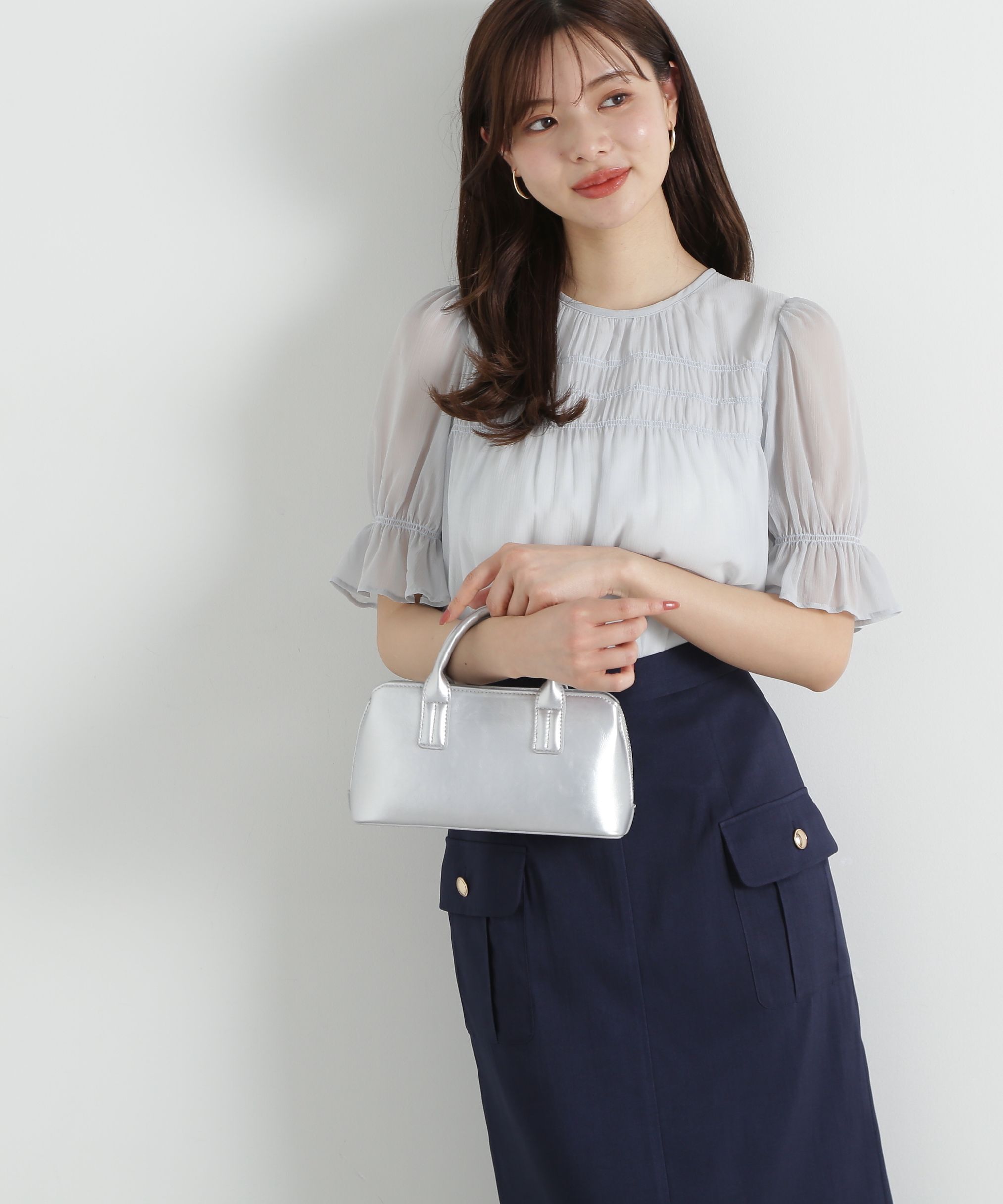 PROPORTION BODY DRESSING「シャーリングパフブラウス」|シャツ・ブラウス|