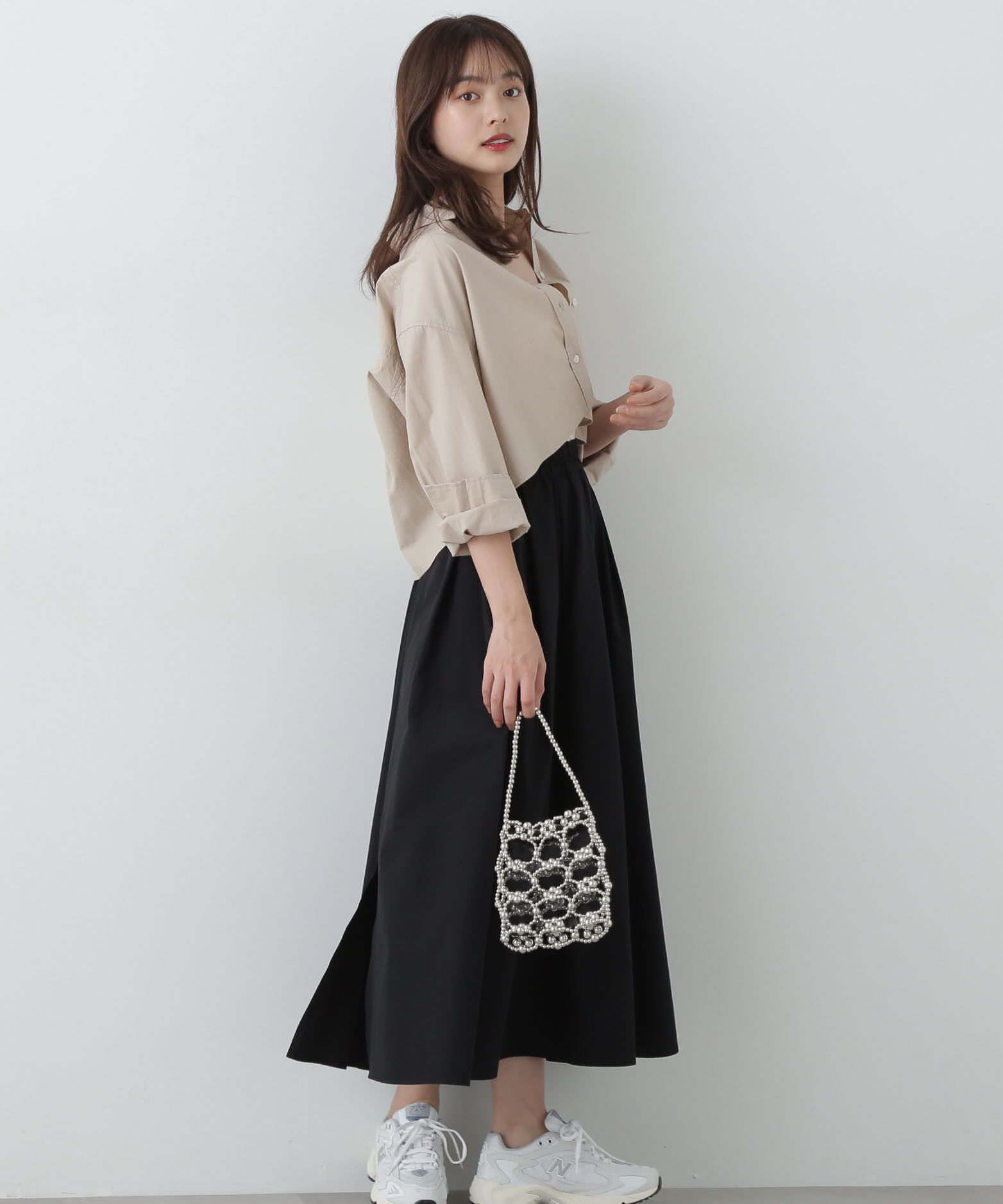 PROPORTION BODY DRESSING「ギャザーフレアースカート」|スカート|