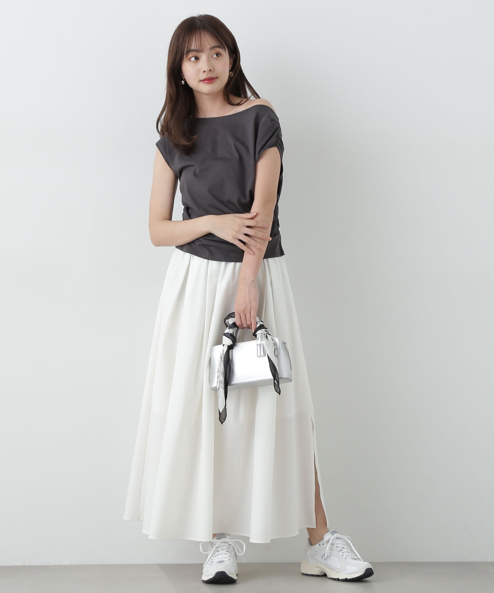 PROPORTION BODY DRESSING「ギャザーフレアースカート」|スカート|