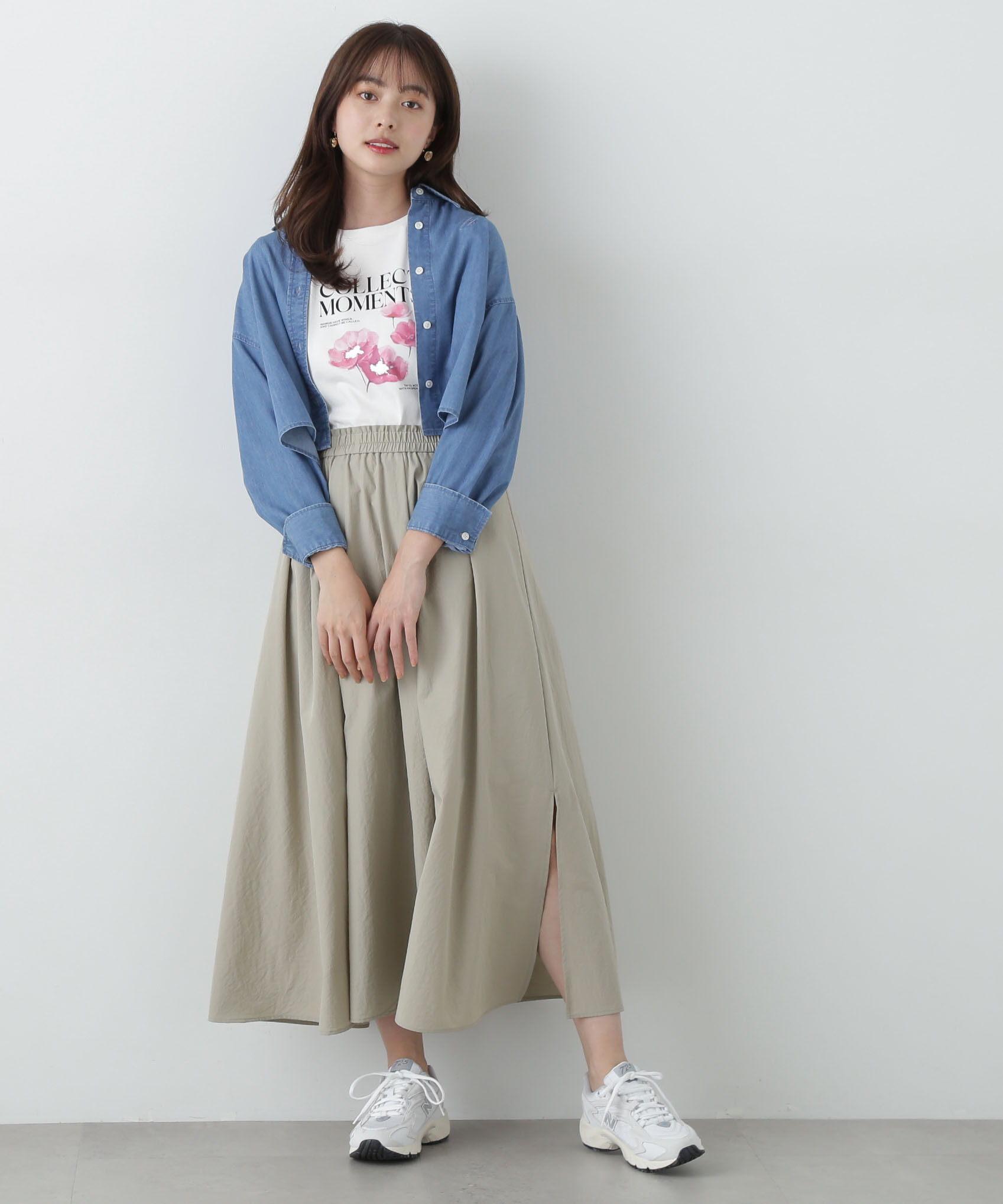 PROPORTION BODY DRESSING「ギャザーフレアースカート」|スカート|