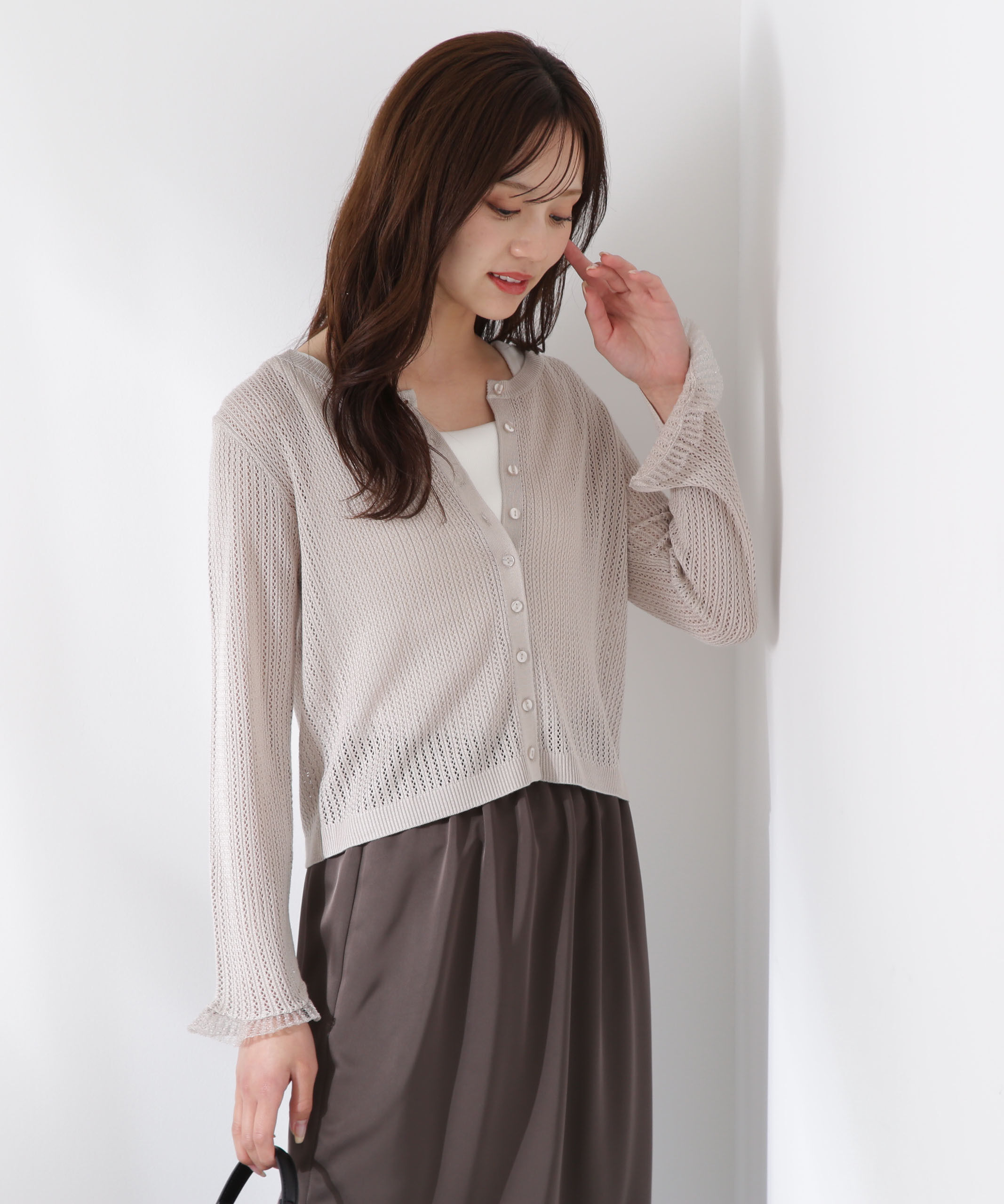 PROPORTION BODY DRESSING「シアードッキングカーディガン」|カーディガン|