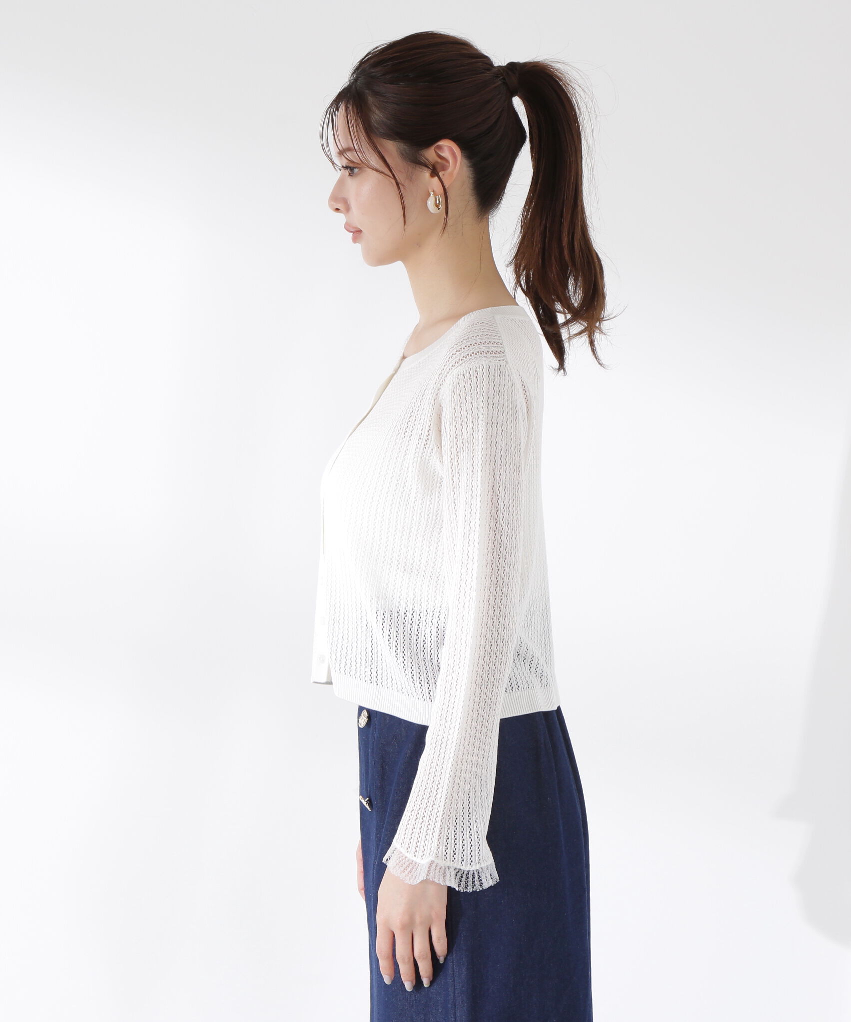 PROPORTION BODY DRESSING「シアードッキングカーディガン」|カーディガン|