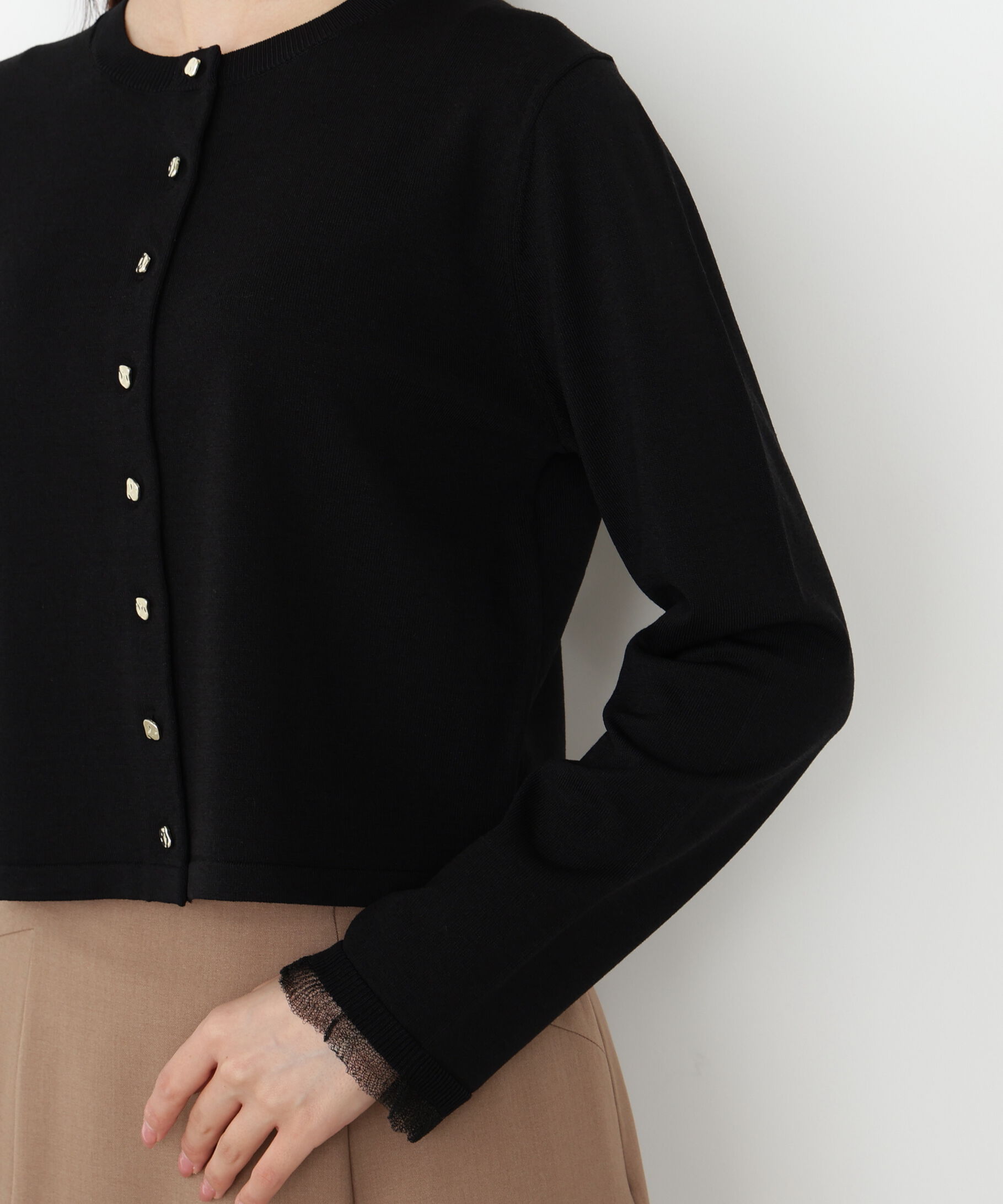 PROPORTION BODY DRESSING「＜ハンドウォッシャブル＞ゴールド釦カーディガン 25AW」|カーディガン|