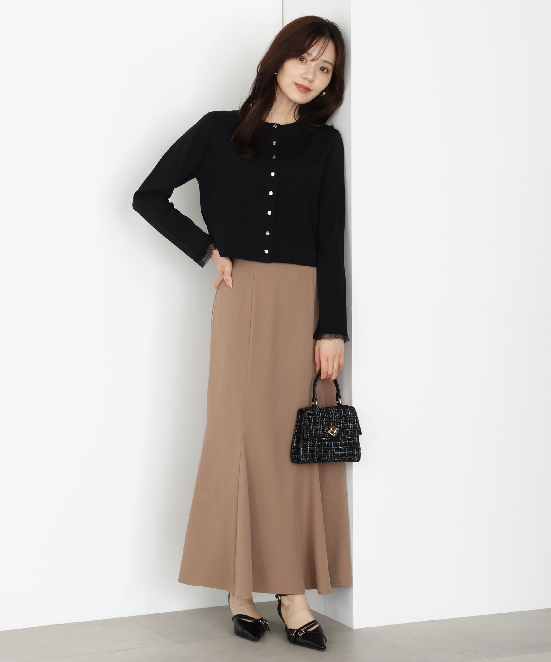 PROPORTION BODY DRESSING「＜ハンドウォッシャブル＞ゴールド釦カーディガン 25AW」|カーディガン|