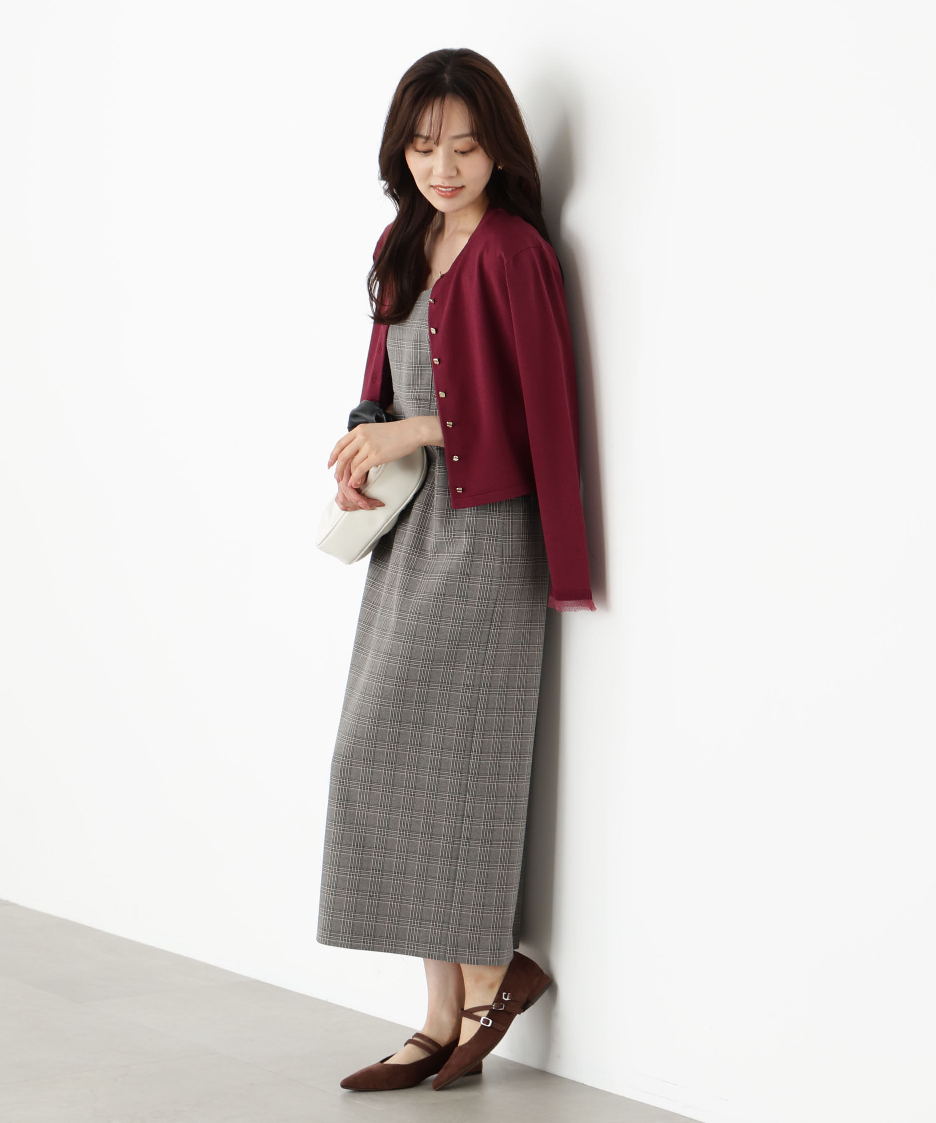 PROPORTION BODY DRESSING「＜ハンドウォッシャブル＞ゴールド釦カーディガン 25AW」|カーディガン|