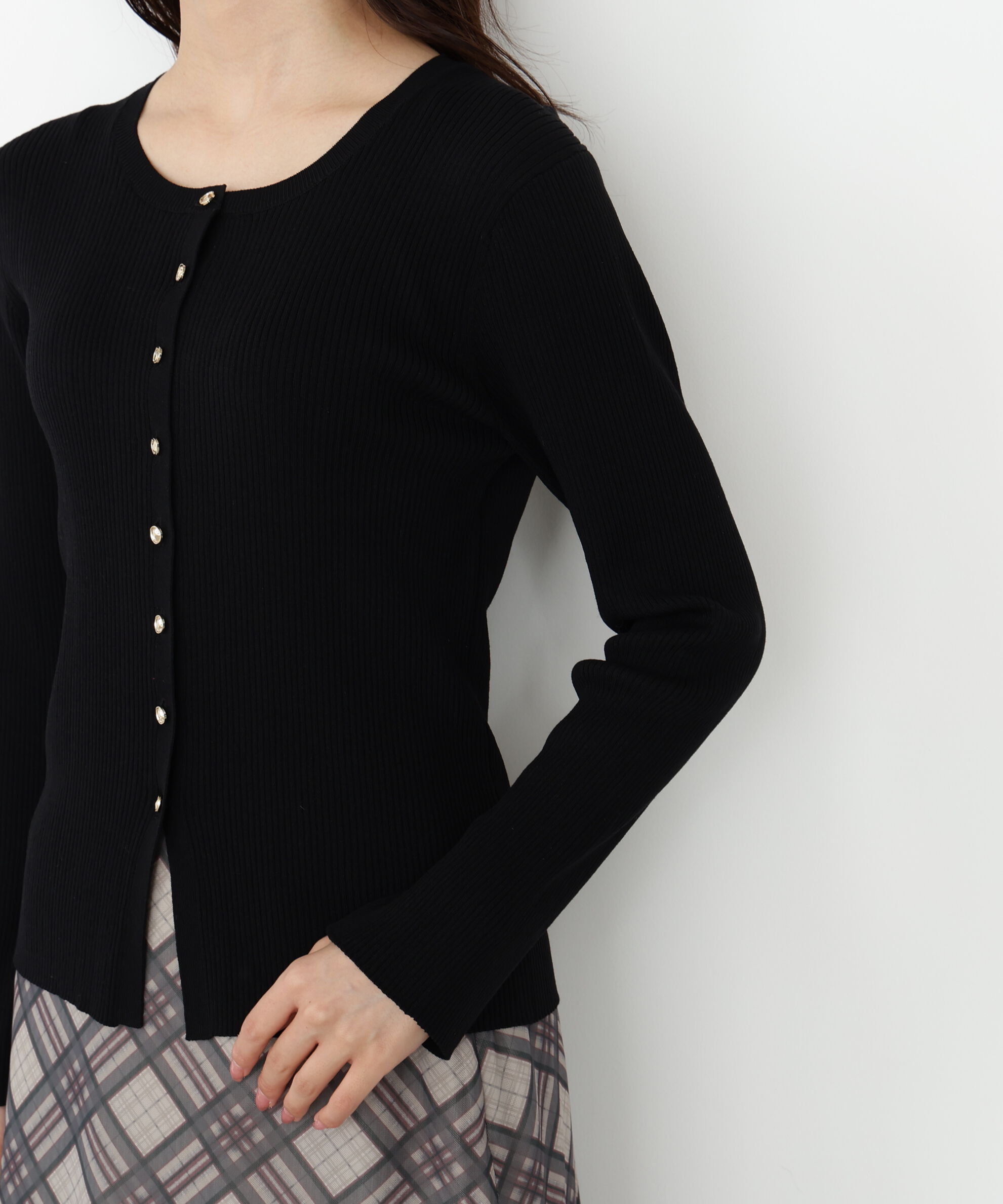 PROPORTION BODY DRESSING「フロント釦カーディガン」|カーディガン|