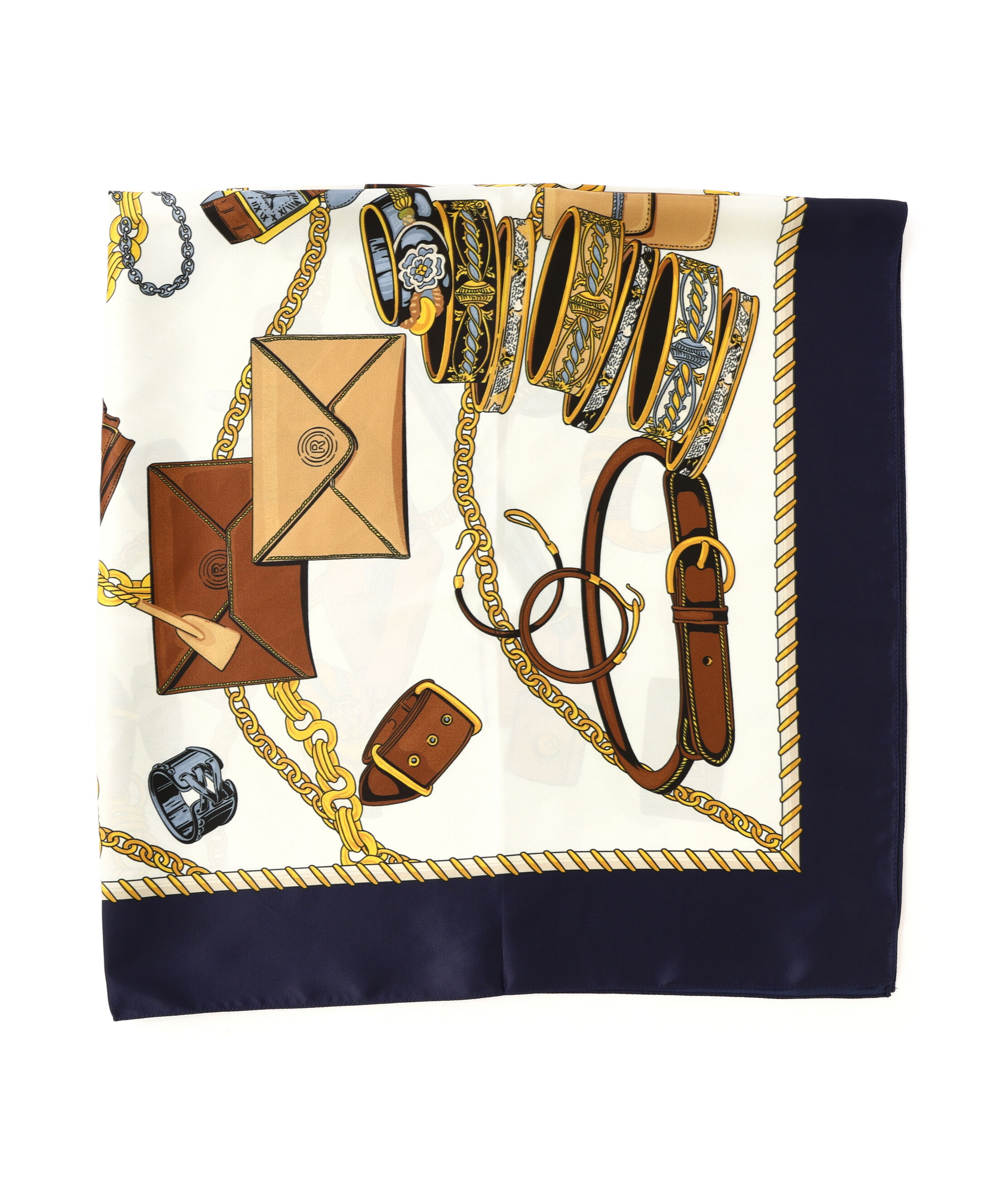 PROPORTION BODY DRESSING「グッズ柄大判スカーフ」|その他|ネイビー