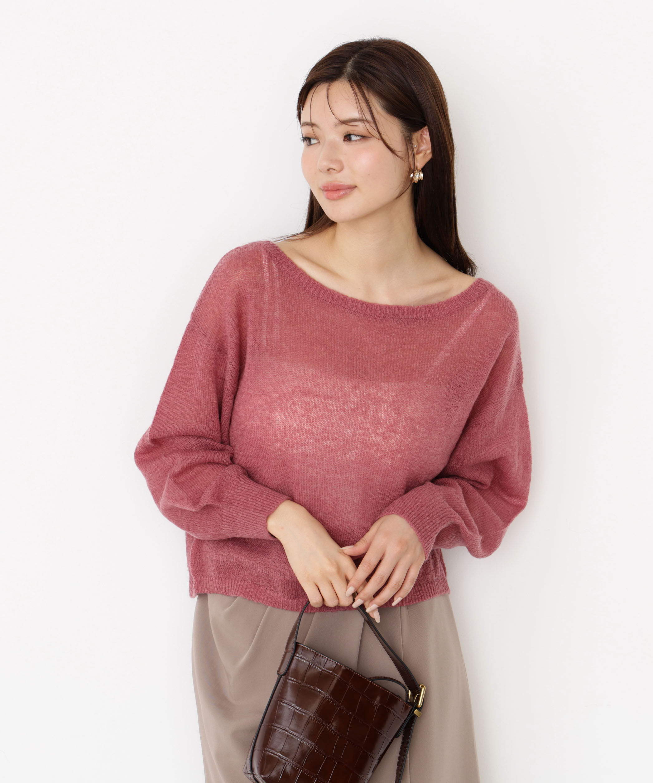 PROPORTION BODY DRESSING「前後2wayエアリーウールニット」|ニット・セーター|ピンク