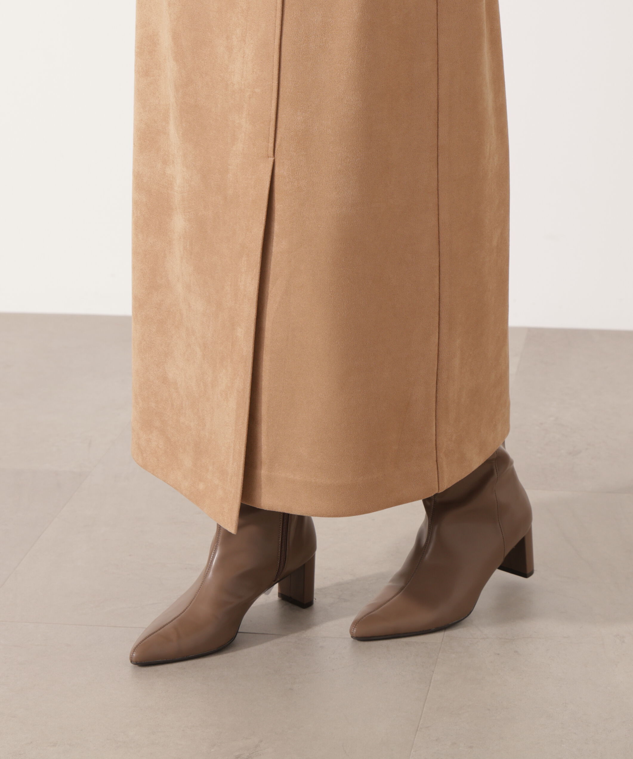 PROPORTION BODY DRESSING「フェイクスエード調ナロースカート」|スカート|