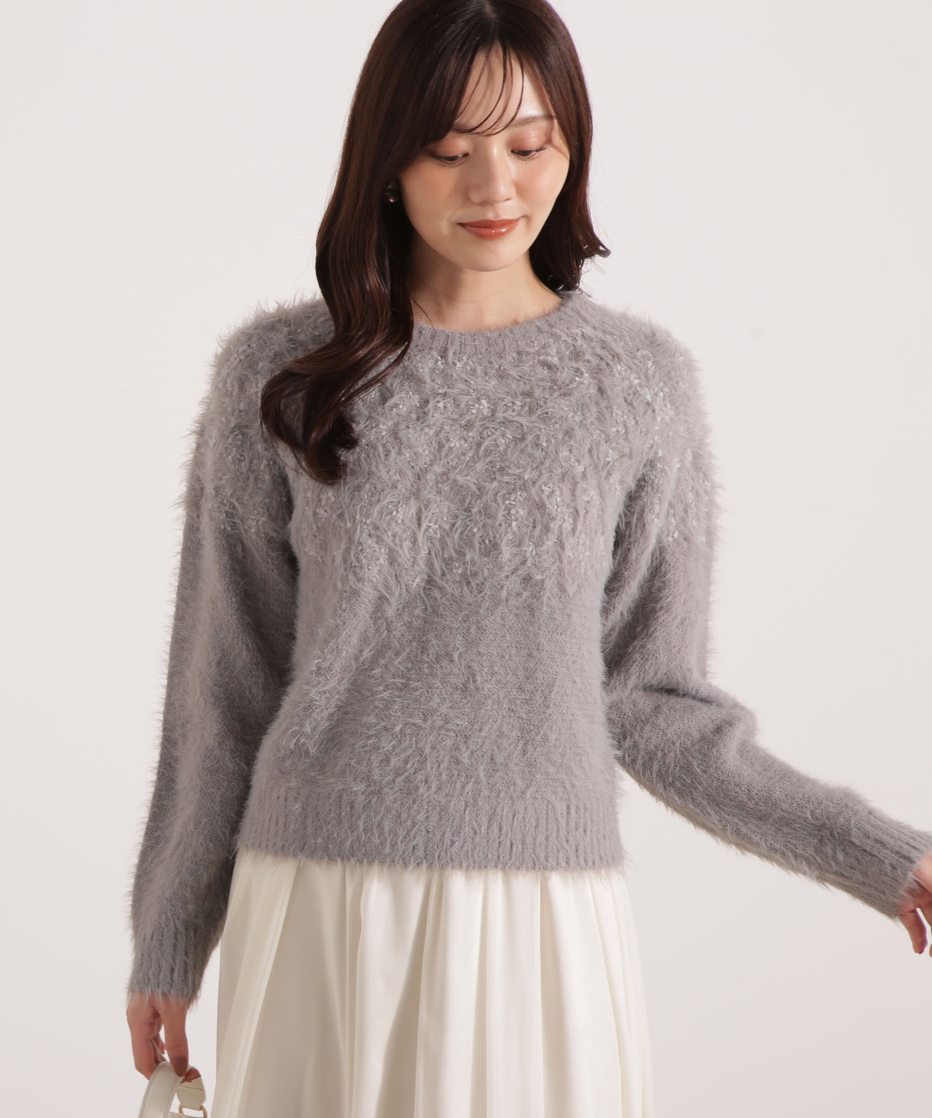 PROPORTION BODY DRESSING「ラメ入り求心柄ニット 25AW」|ニット・セーター|