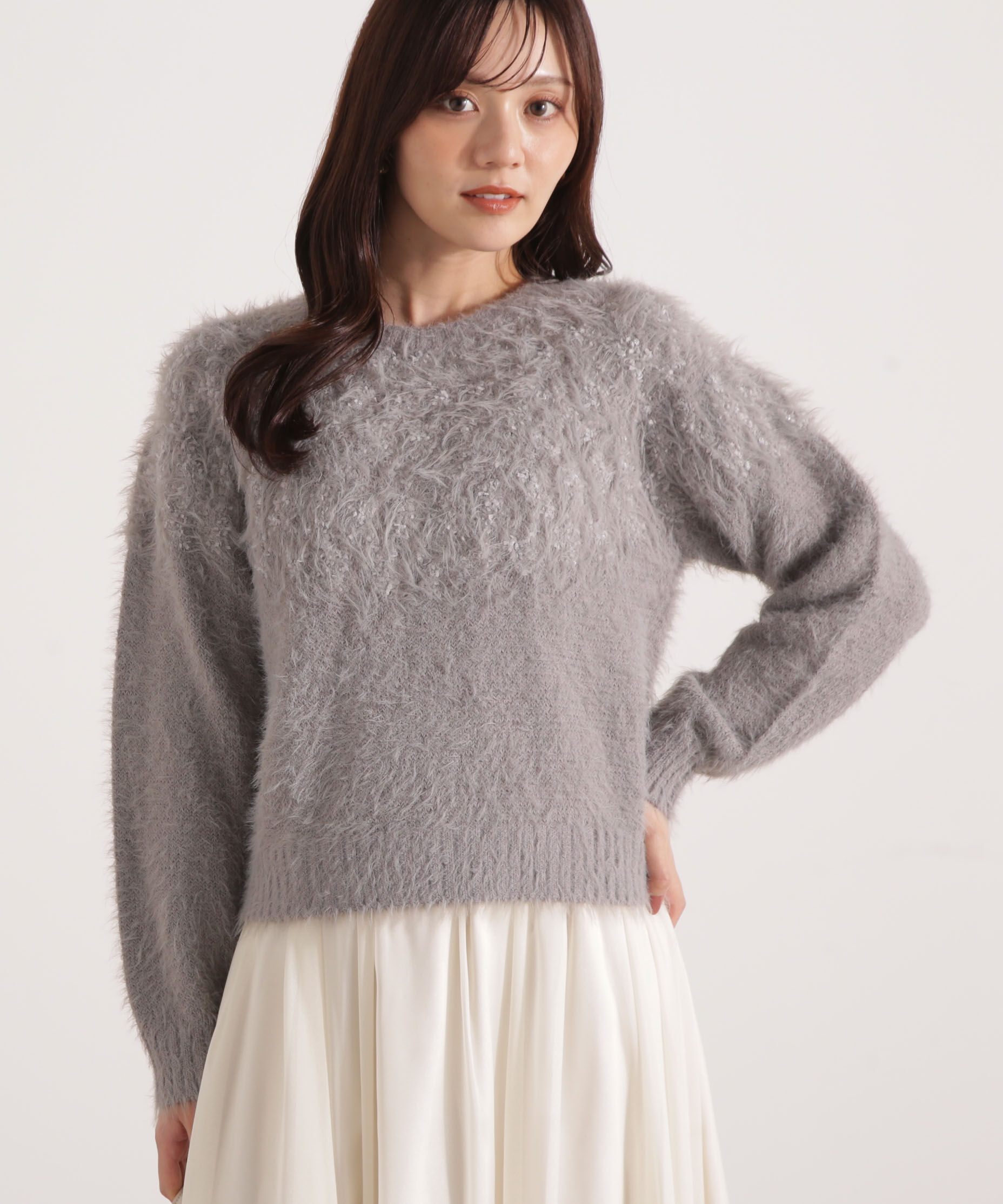 PROPORTION BODY DRESSING「ラメ入り求心柄ニット 25AW」|ニット・セーター|