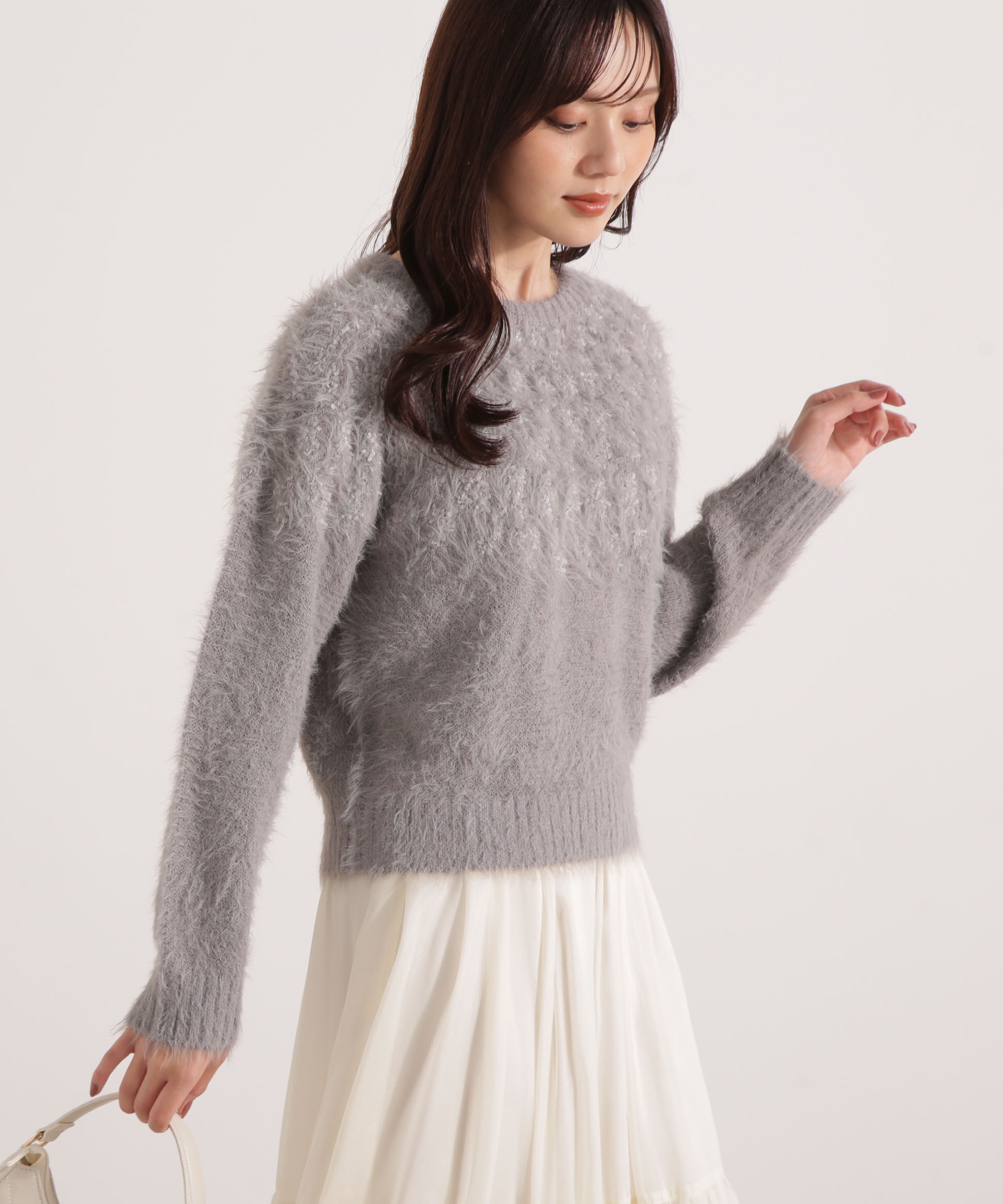 PROPORTION BODY DRESSING「ラメ入り求心柄ニット 25AW」|ニット・セーター|