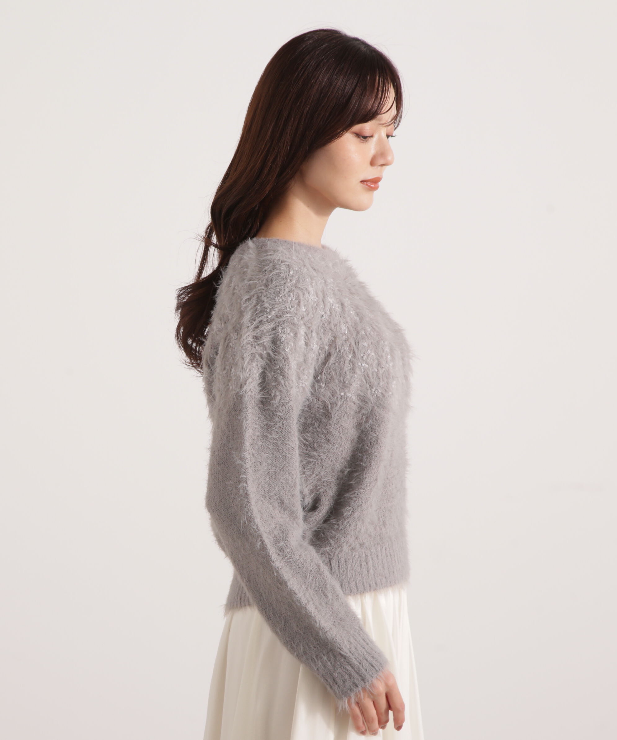 PROPORTION BODY DRESSING「ラメ入り求心柄ニット 25AW」|ニット・セーター|