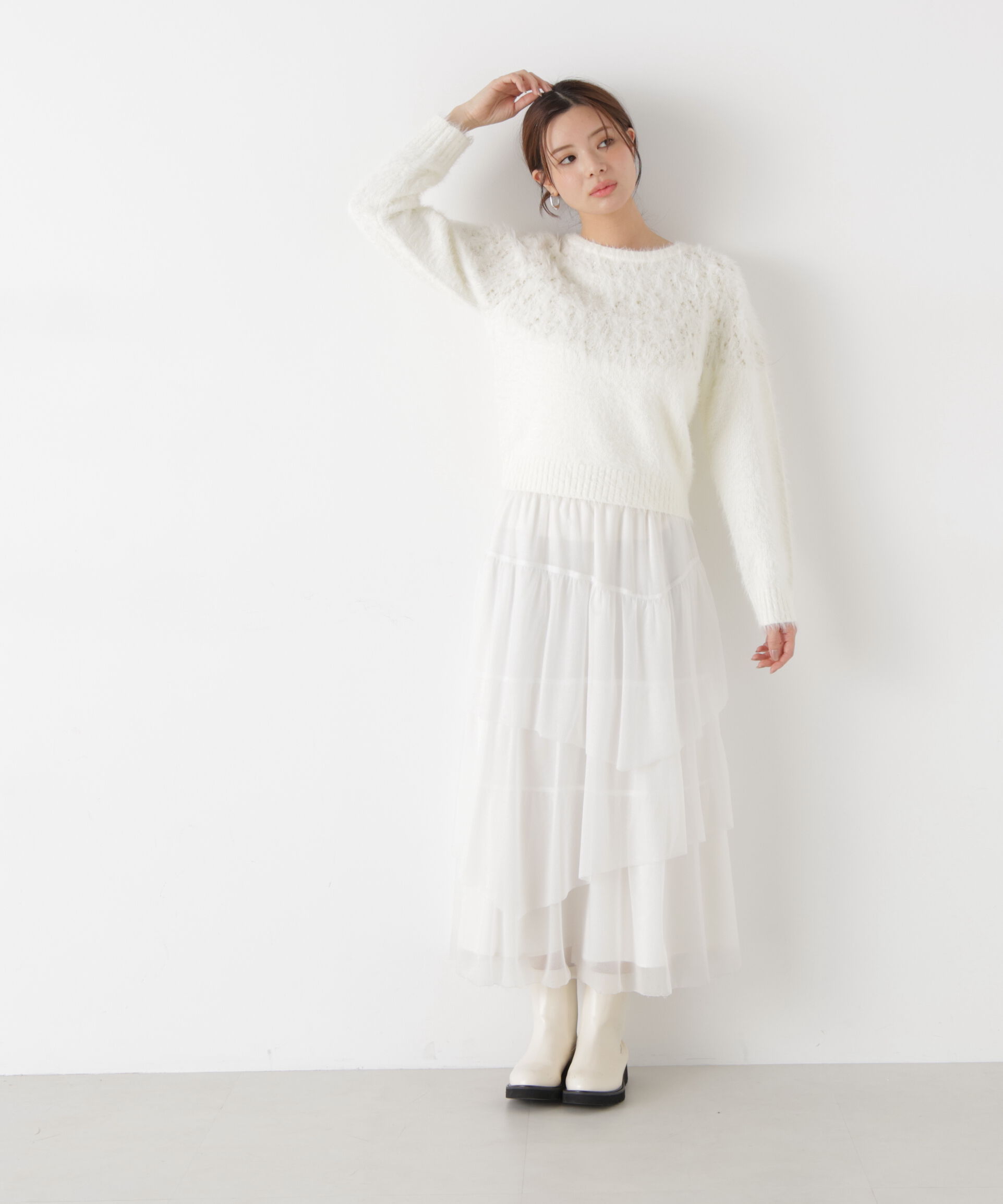 PROPORTION BODY DRESSING「ラメ入り求心柄ニット 25AW」|ニット・セーター|