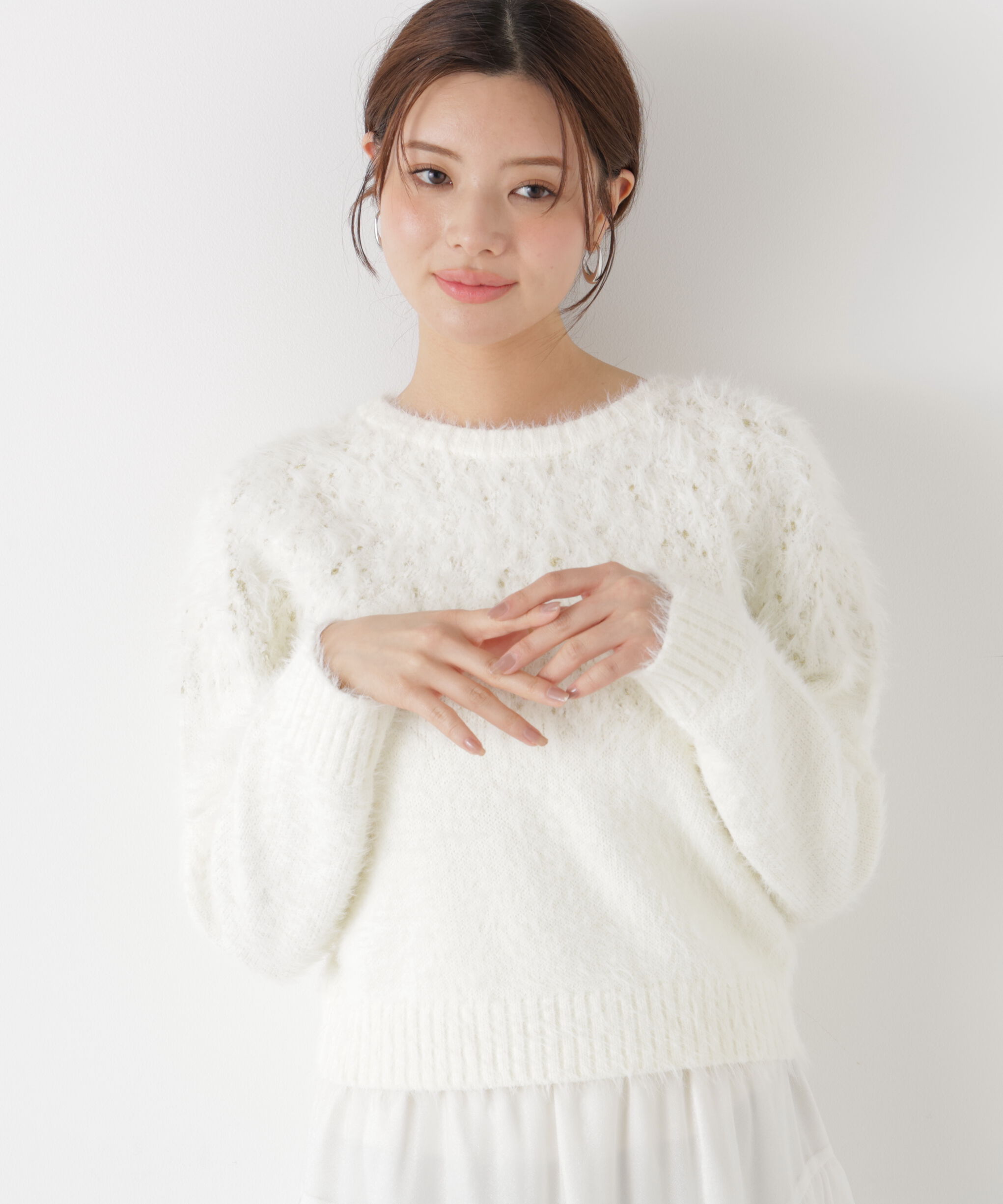 PROPORTION BODY DRESSING「ラメ入り求心柄ニット 25AW」|ニット・セーター|