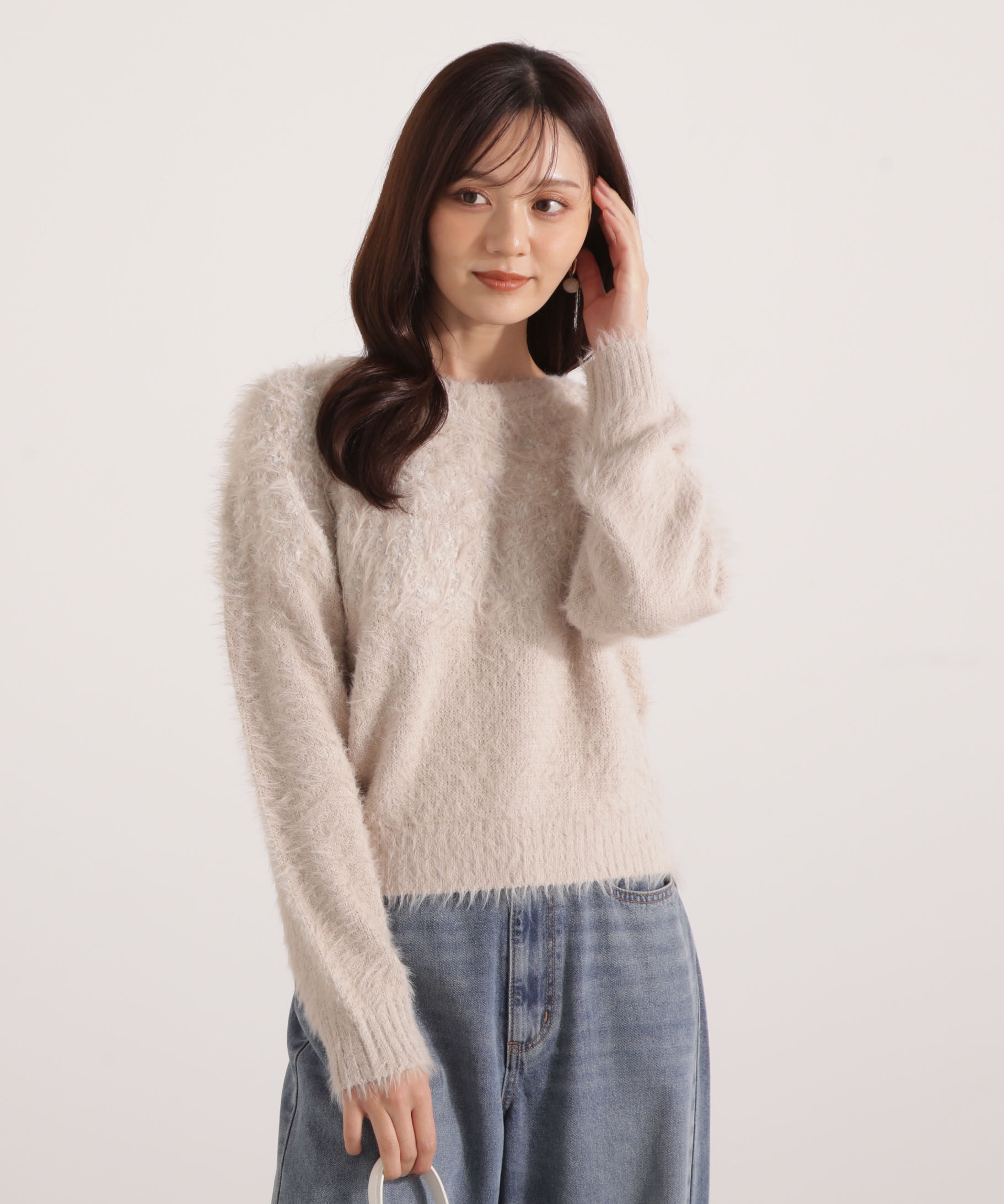PROPORTION BODY DRESSING「ラメ入り求心柄ニット 25AW」|ニット・セーター|