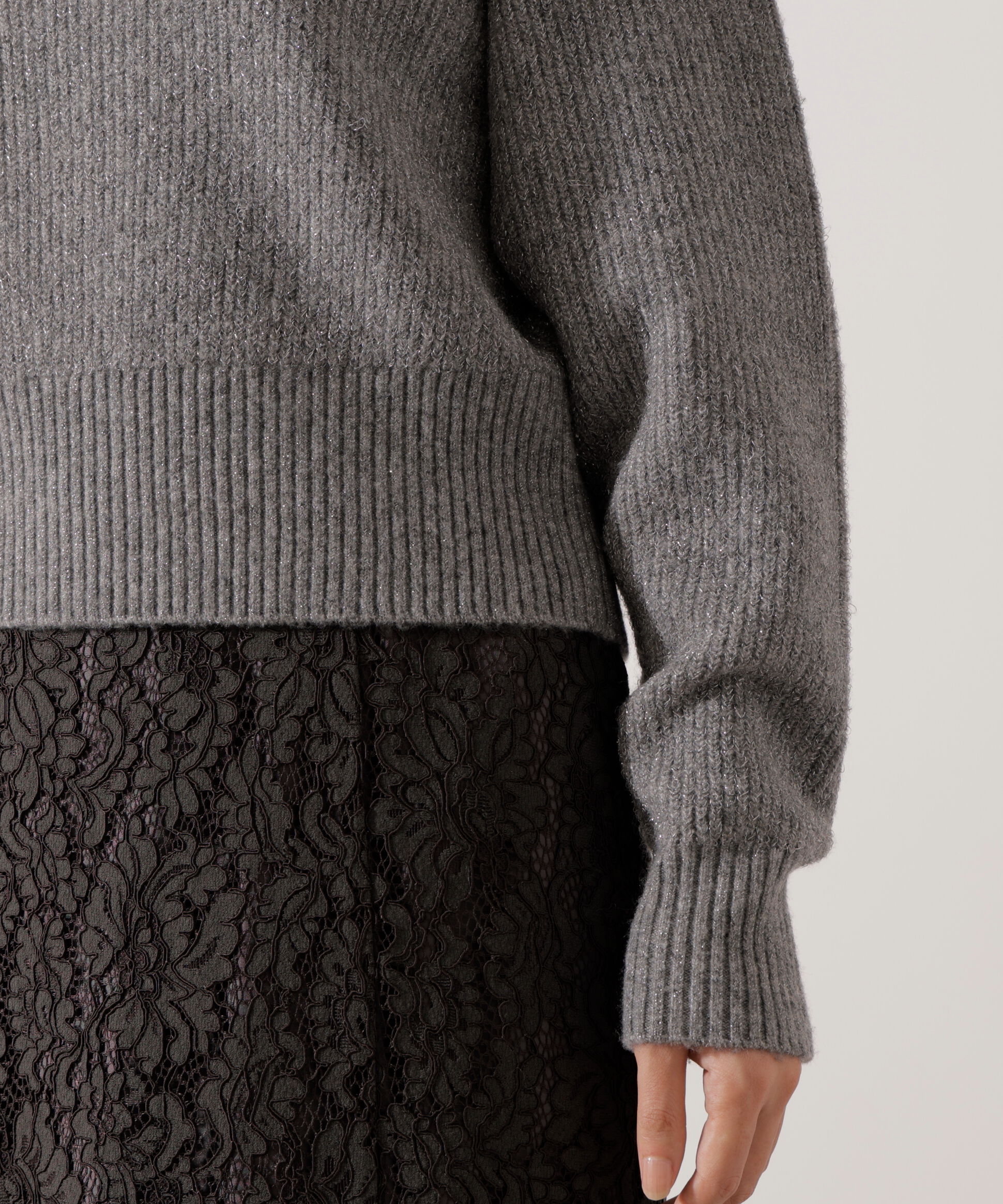 PROPORTION BODY DRESSING「ラメ入りオフショルニット」|ニット・セーター|