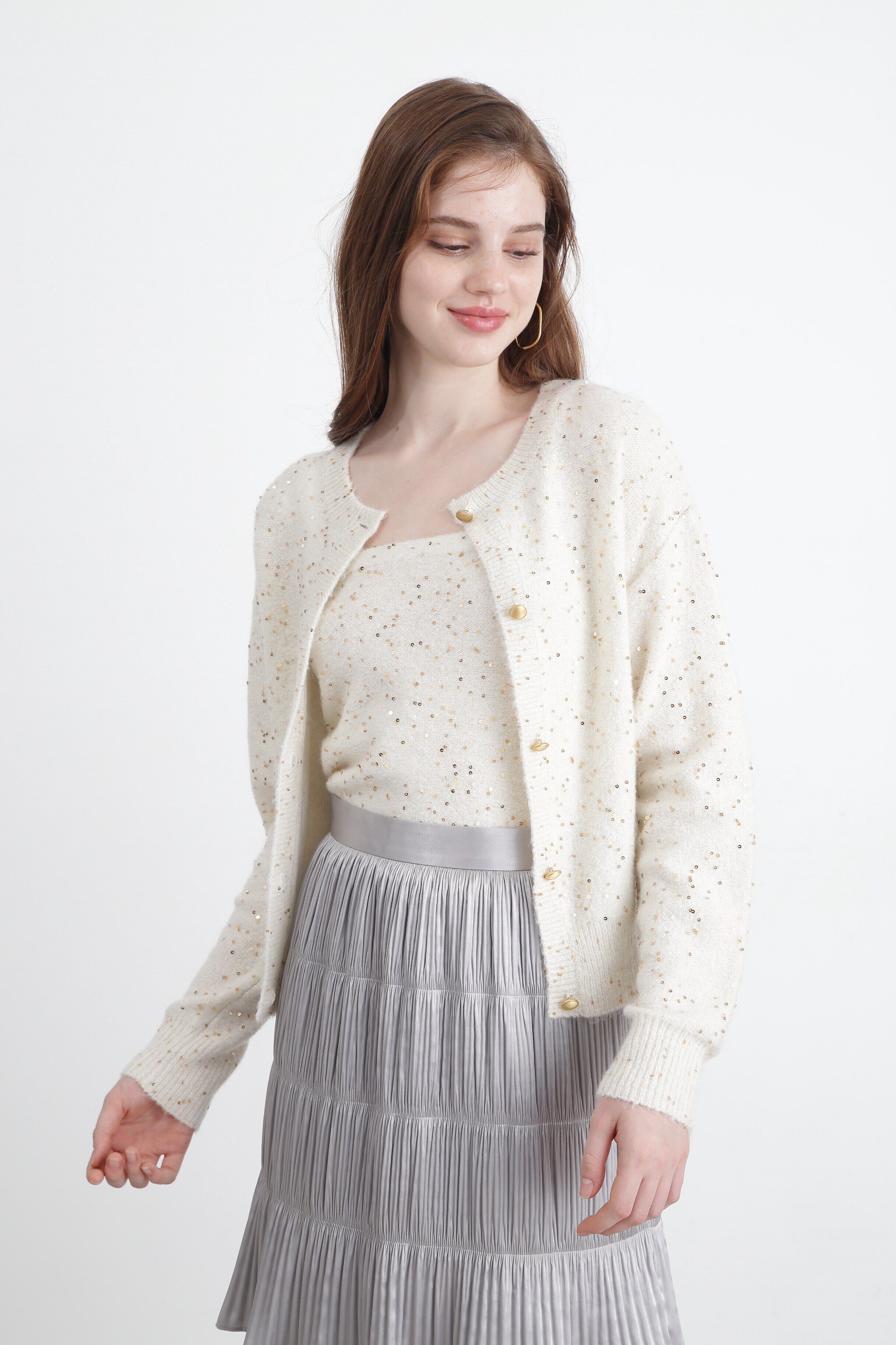  「◆スパンコールニットカーディガン」|その他|