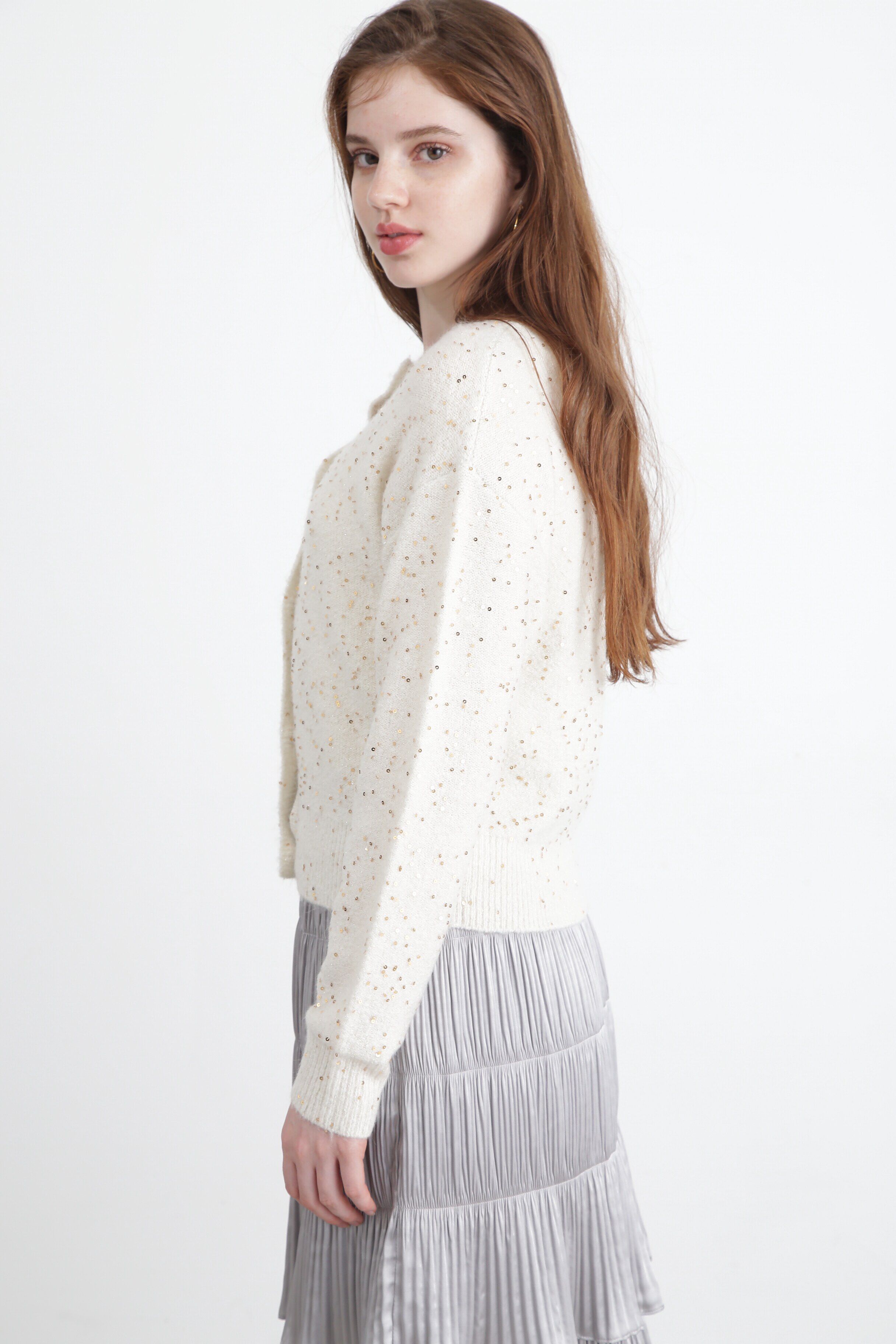  「◆スパンコールニットカーディガン」|その他|