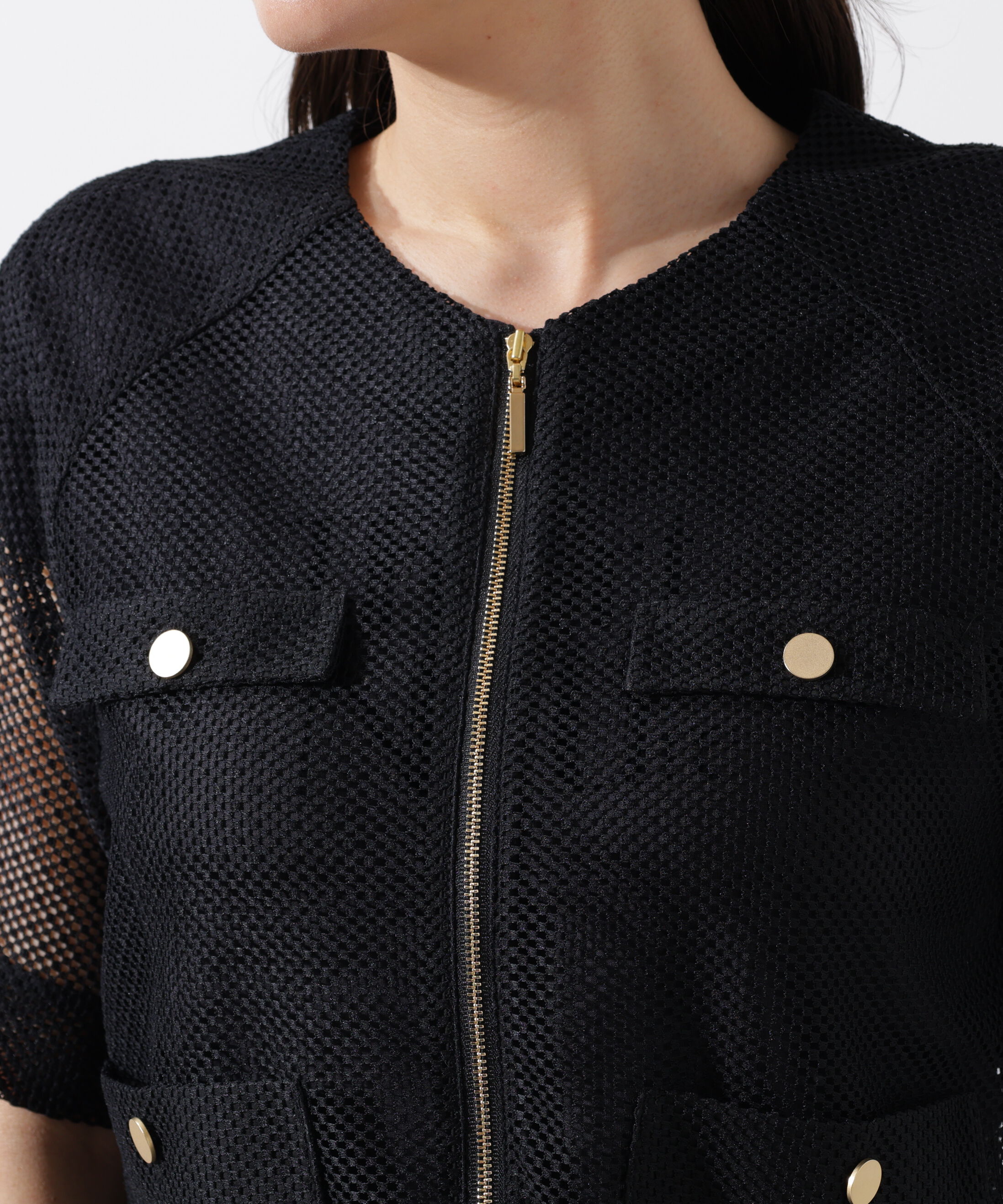  「ダブルラッセルメッシュブルゾン」|その他|