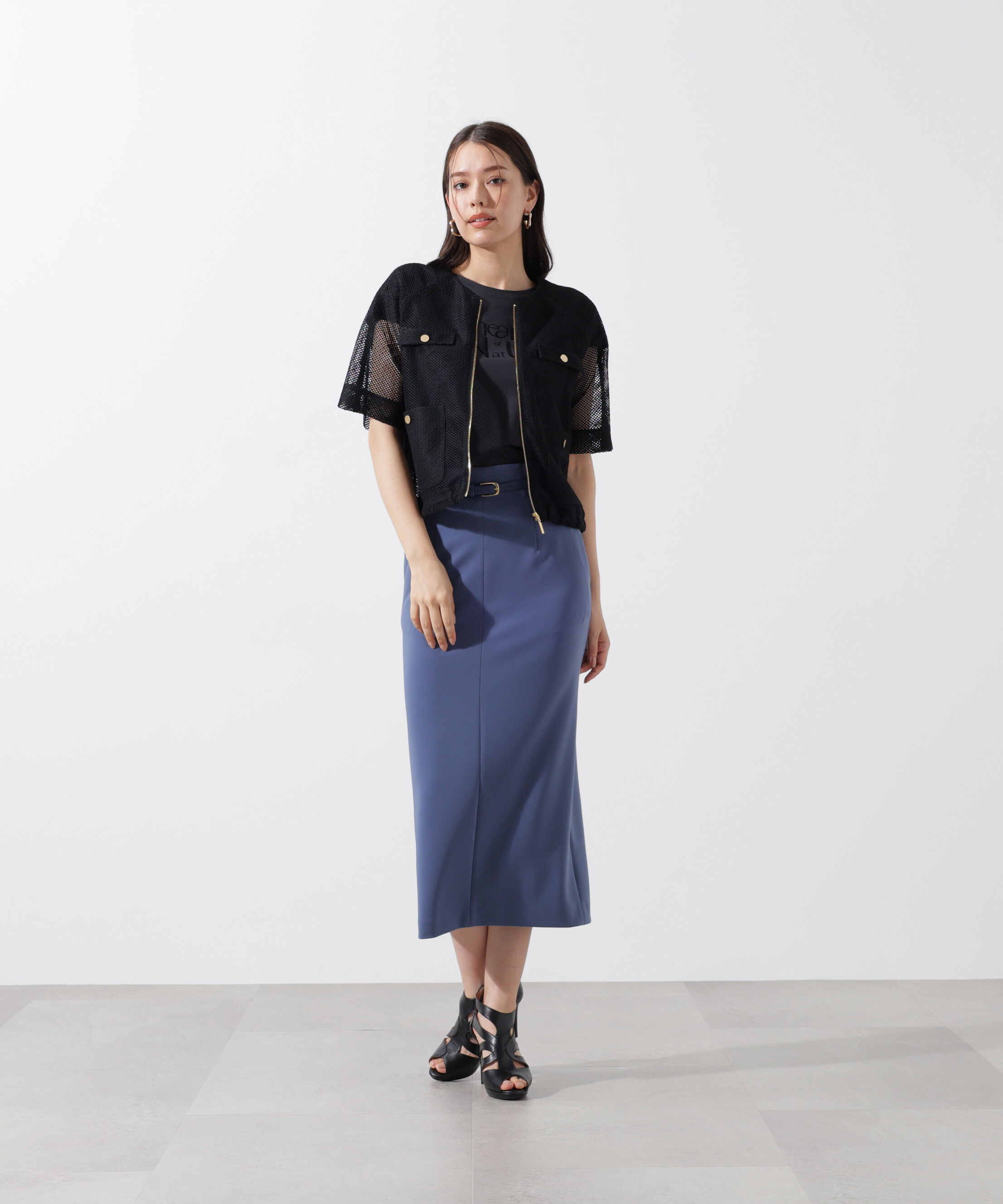  「ダブルラッセルメッシュブルゾン」|その他|