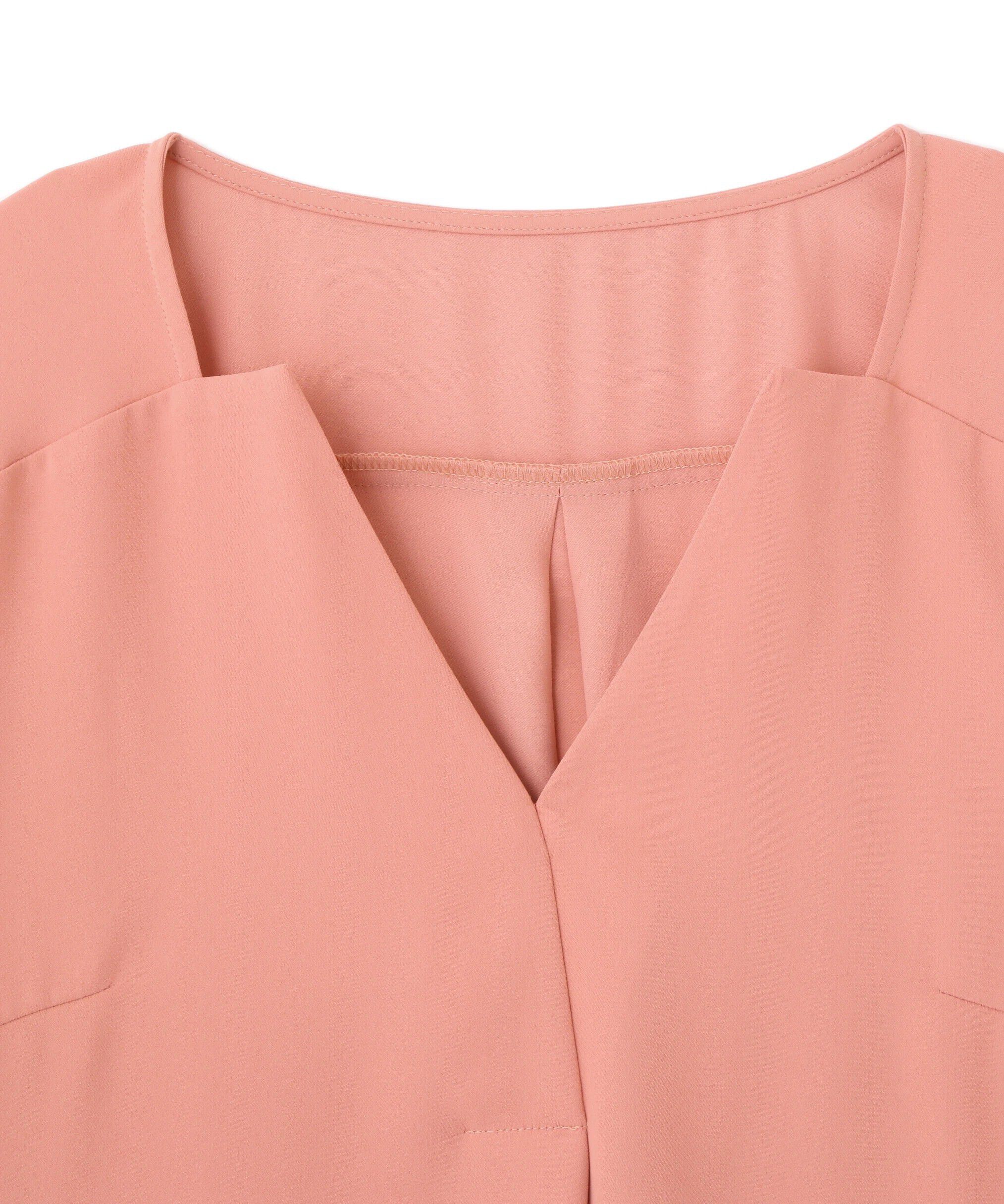  「◆ハーフスリーブＶネックブラウス」|シャツ・ブラウス|