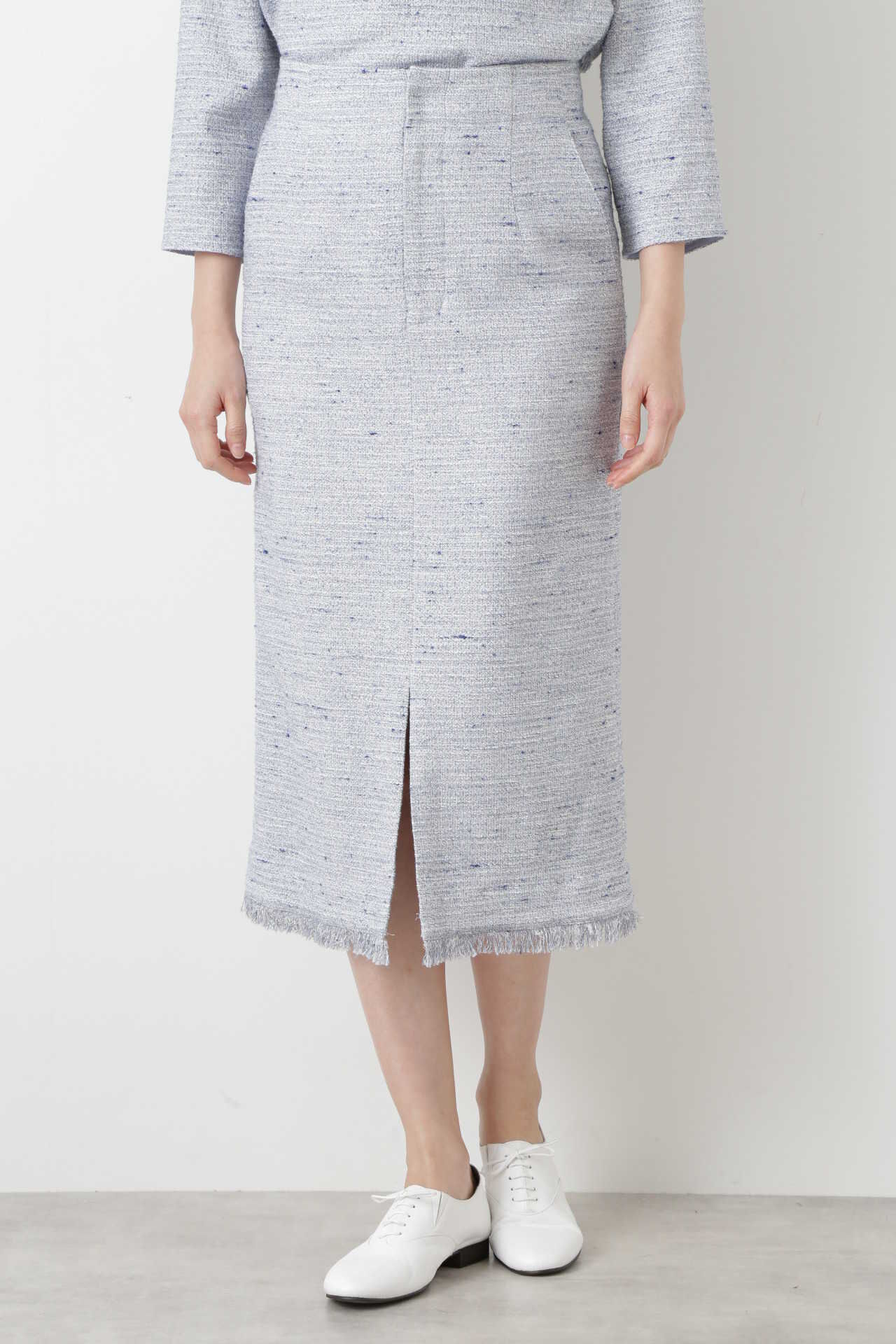  「ツィードタイトスカート≪Rue dieu a la HUMAN WOMAN≫」|スカート|ブルー