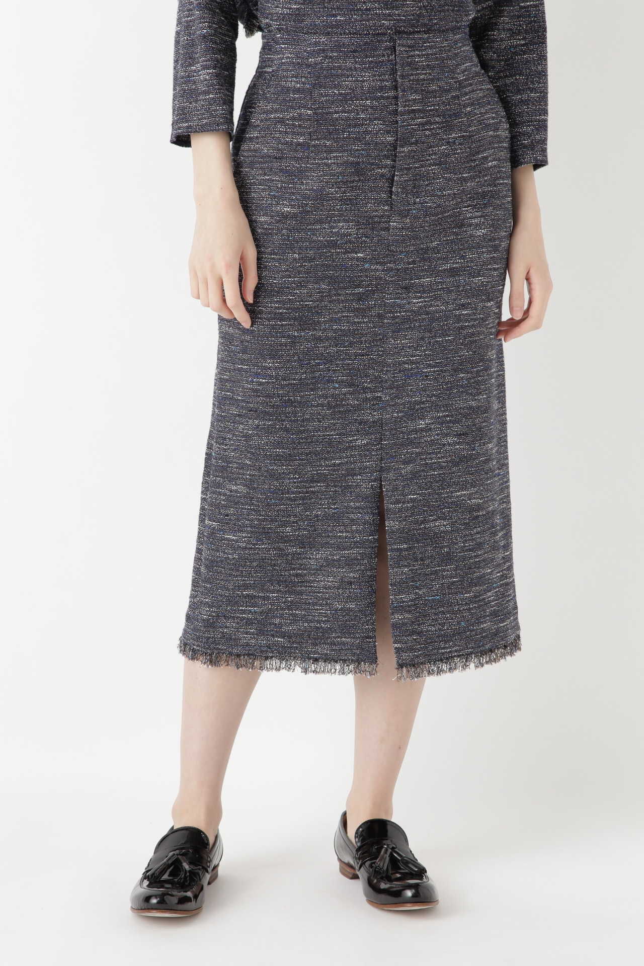  「ツィードタイトスカート≪Rue dieu a la HUMAN WOMAN≫」|スカート|ネイビー