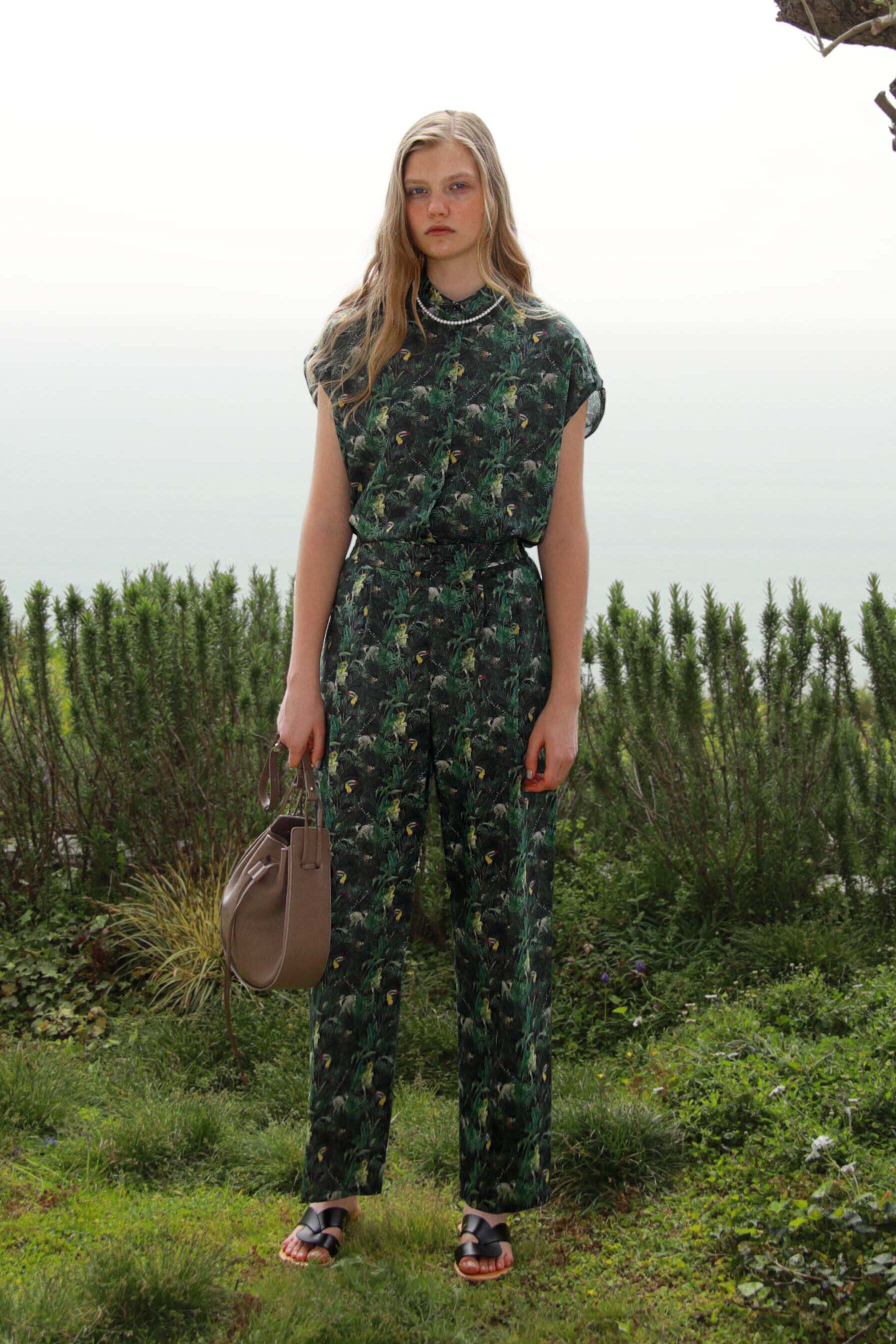  「◆≪arrive 5e≫リバティプリントパンツ」|その他|グリーン系3