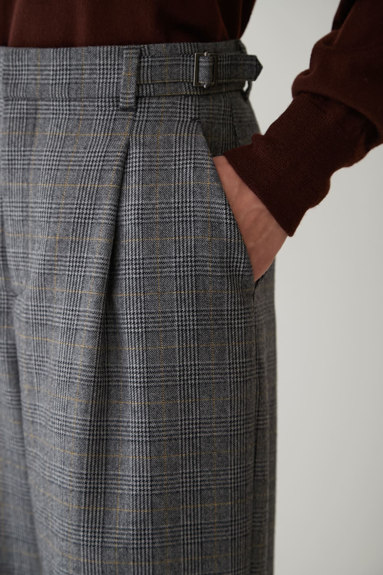  「◆千鳥チェックセミワイドパンツ」|その他|