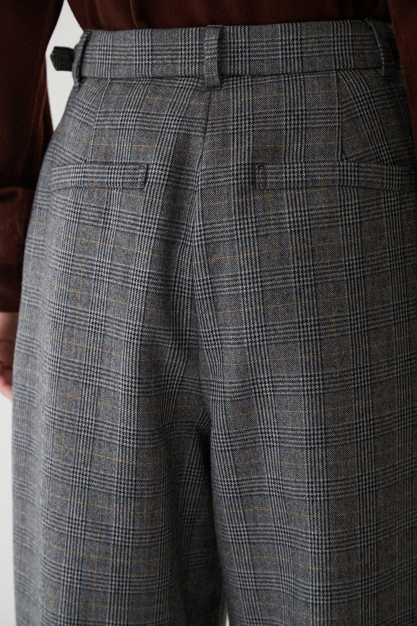  「◆千鳥チェックセミワイドパンツ」|その他|