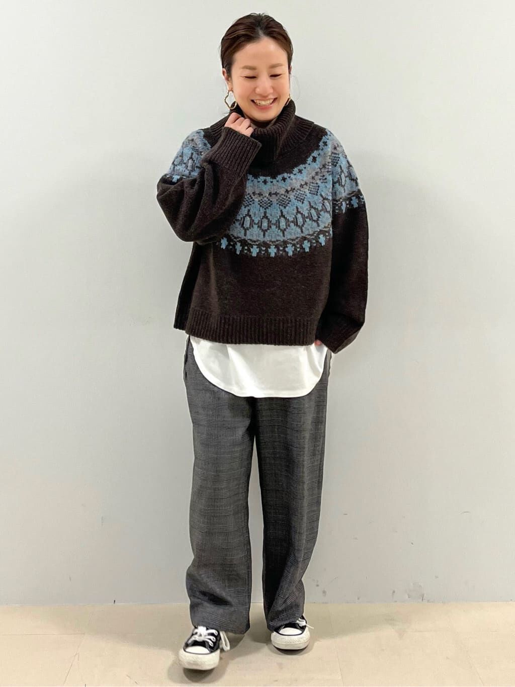  「◆千鳥チェックセミワイドパンツ」|その他|