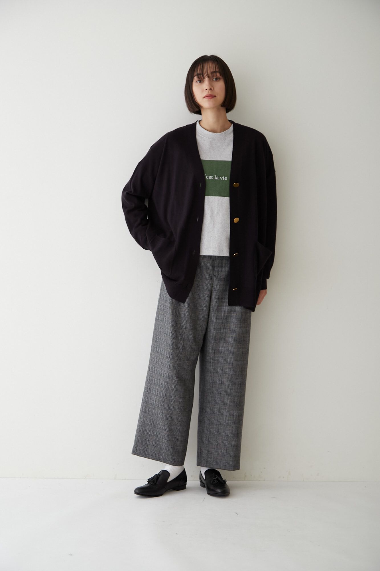  「◆千鳥チェックセミワイドパンツ」|その他|