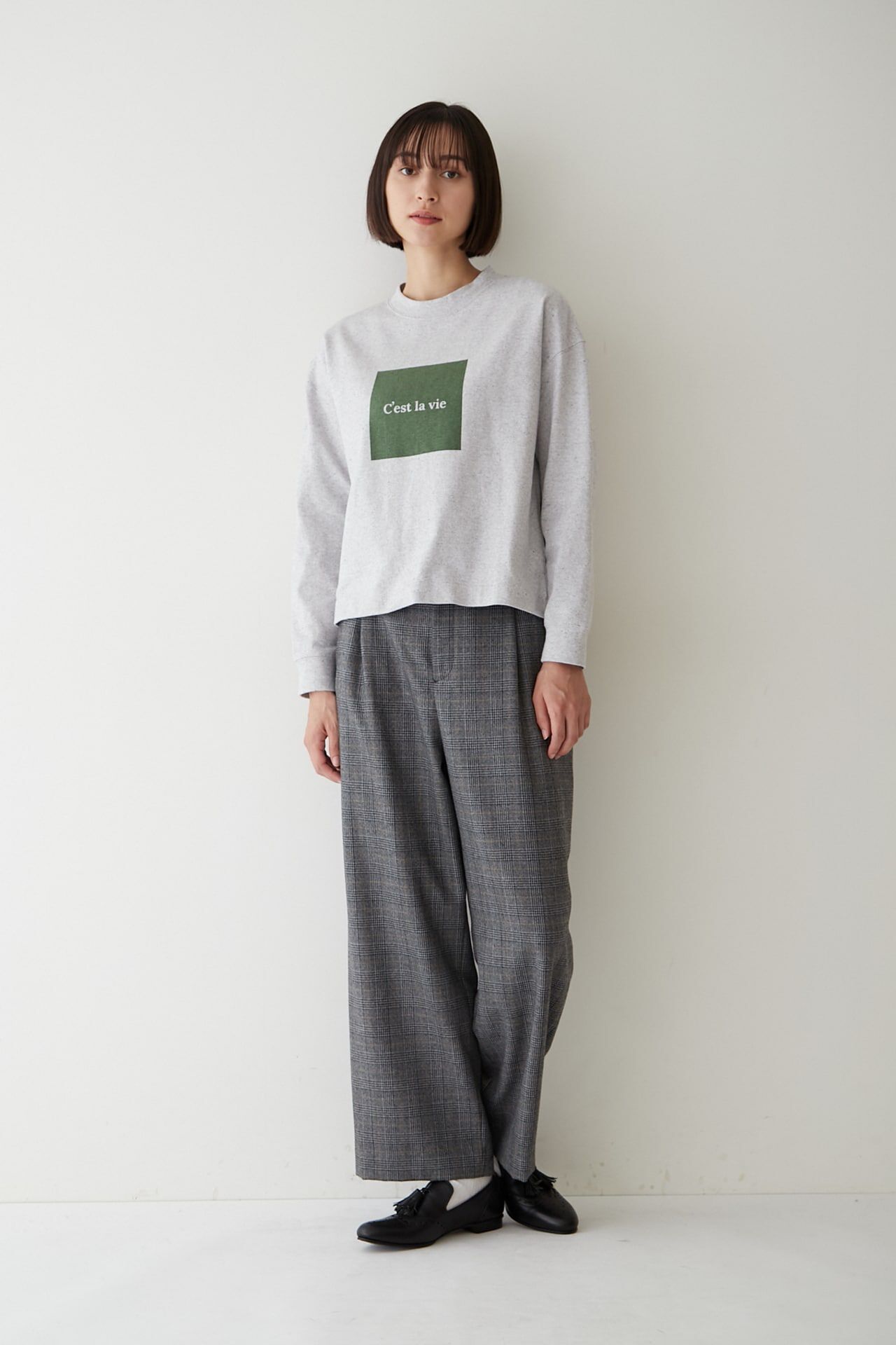  「◆千鳥チェックセミワイドパンツ」|その他|