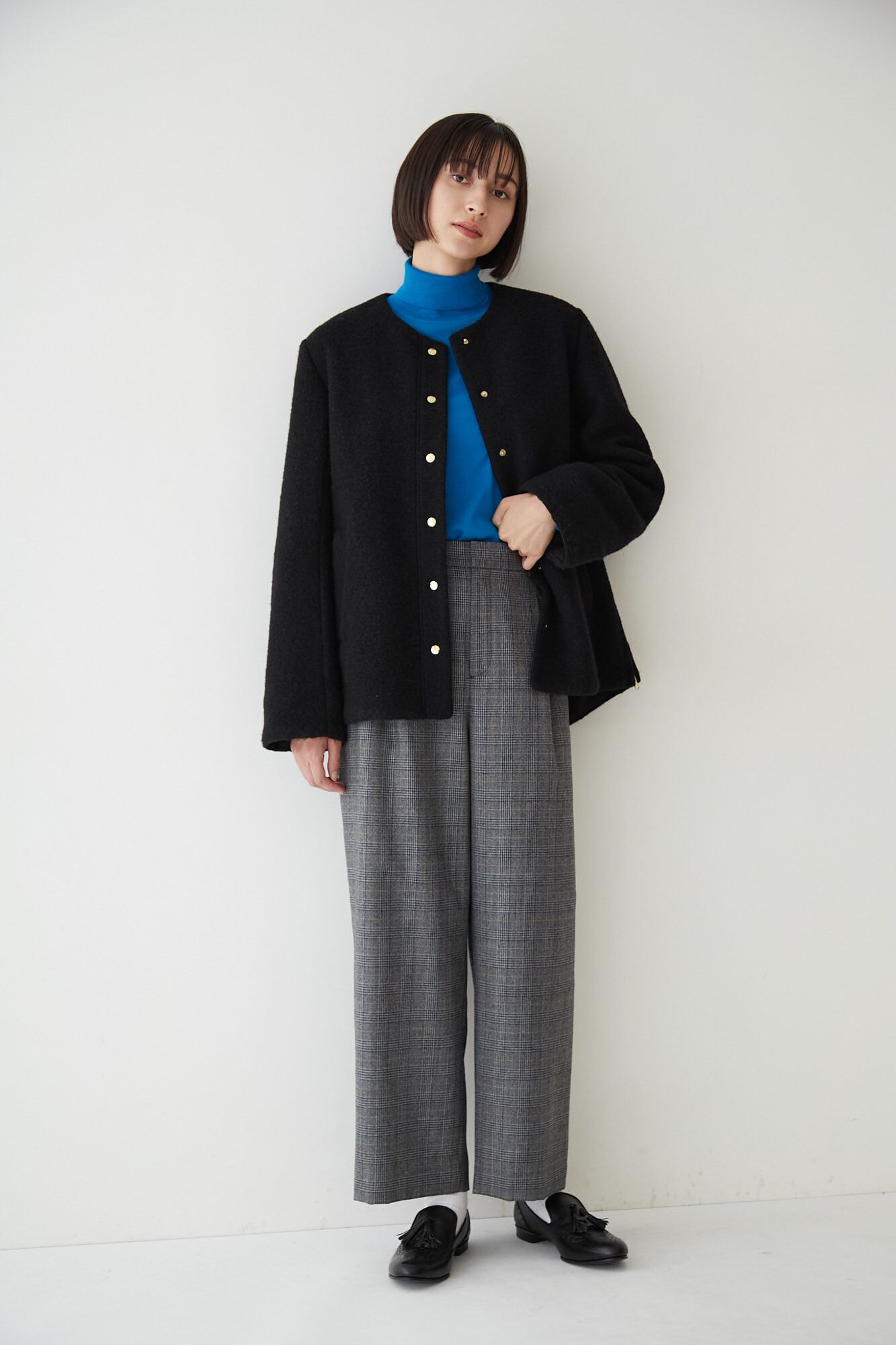  「◆千鳥チェックセミワイドパンツ」|その他|