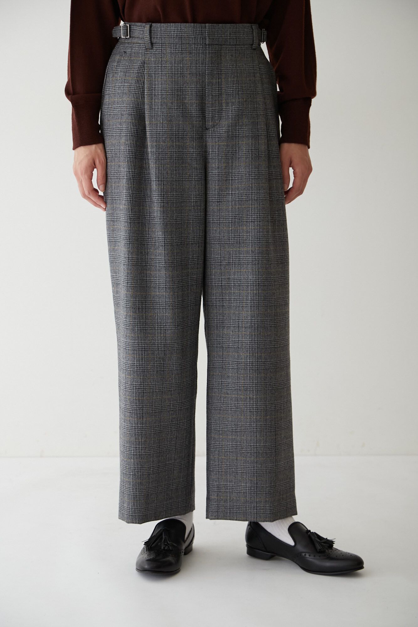  「◆千鳥チェックセミワイドパンツ」|その他|