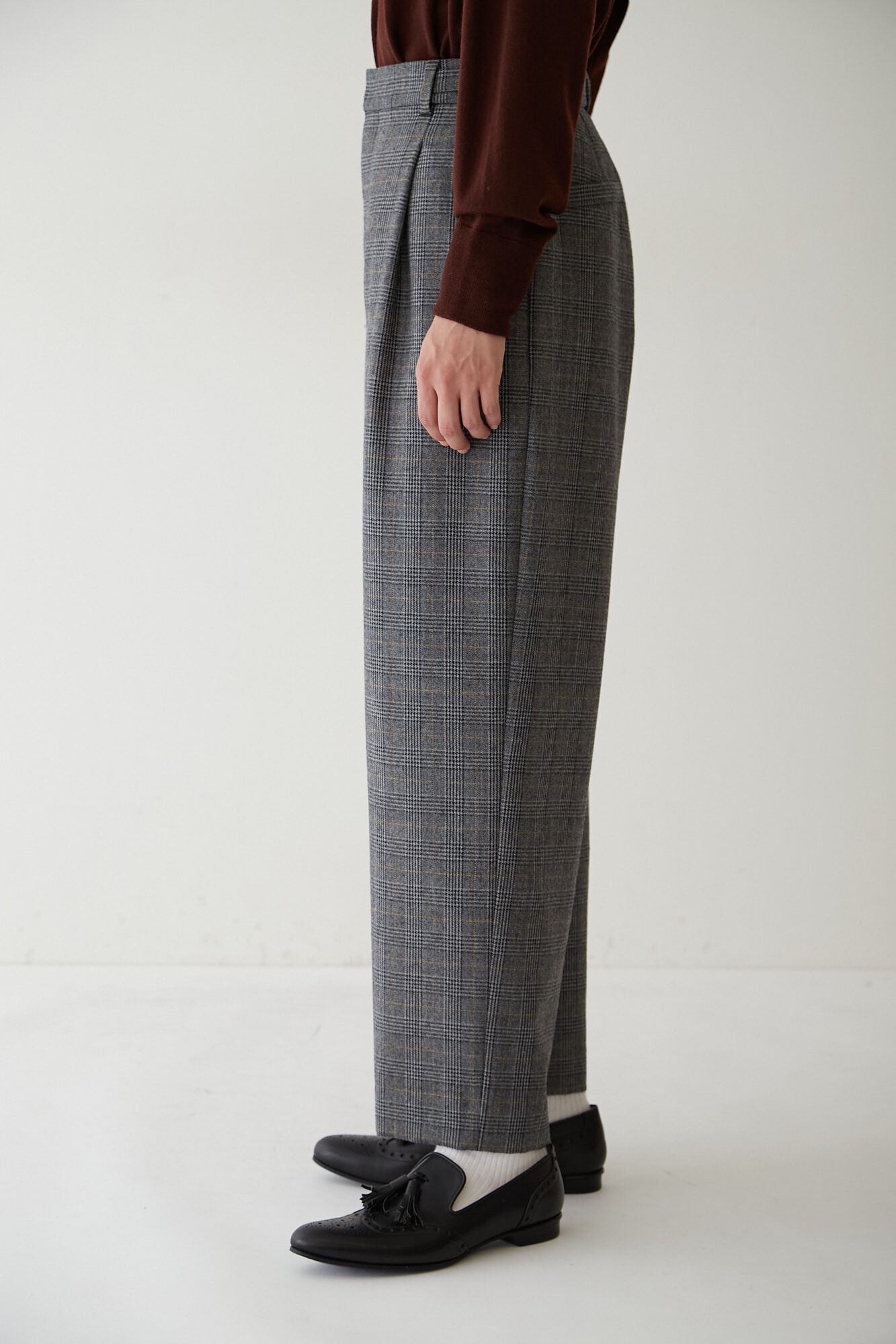  「◆千鳥チェックセミワイドパンツ」|その他|