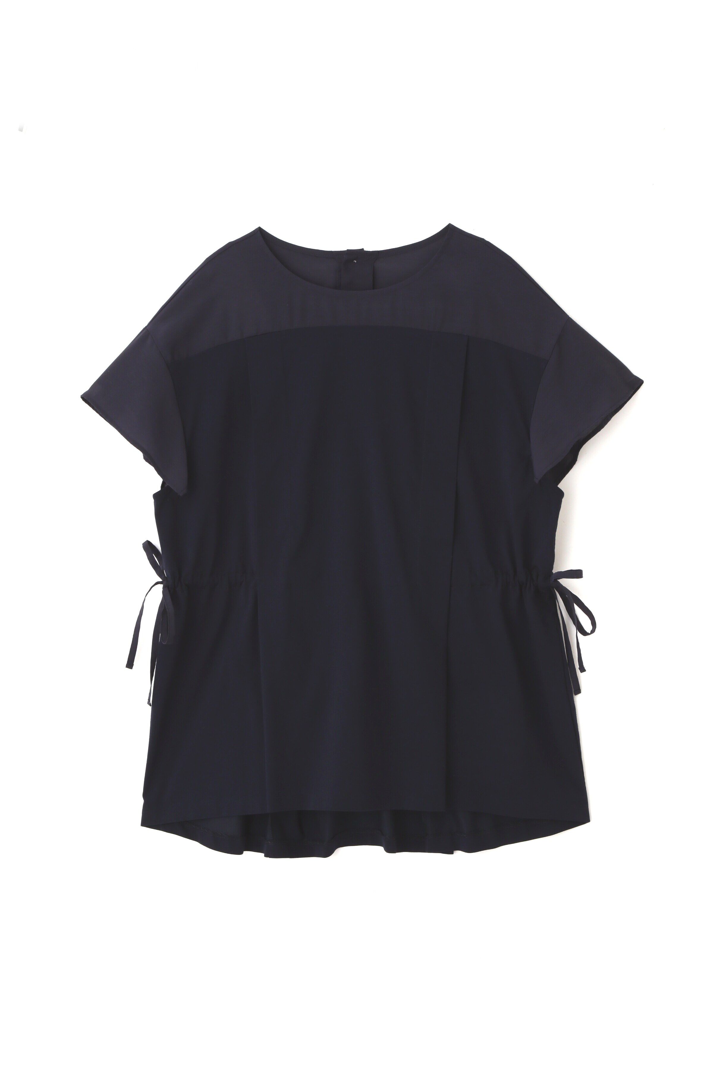  「◆異素材コンビギャザートップス」|Tシャツ・カットソー|