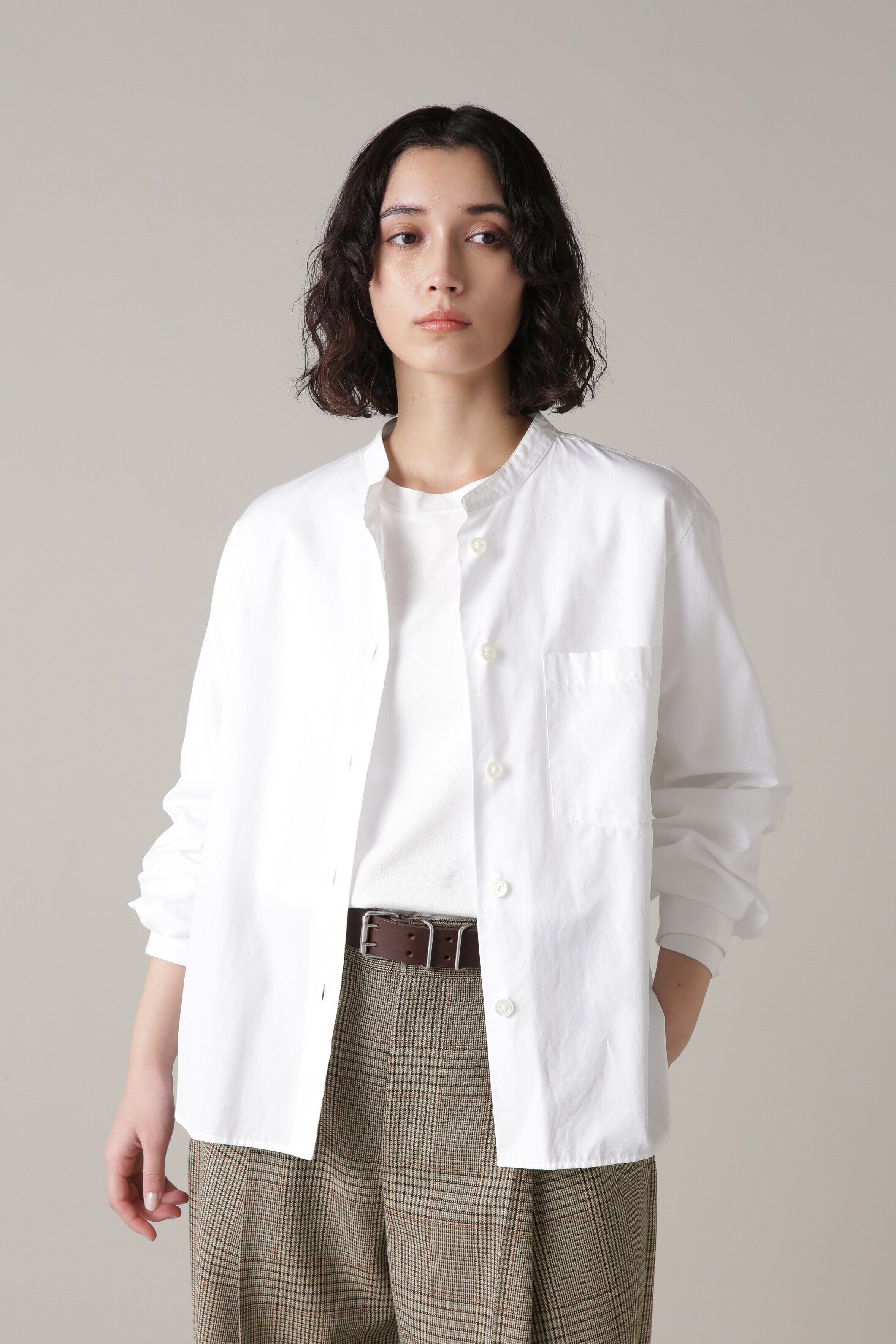  「PLAIN POPLIN」|シャツ・ブラウス|WHITE