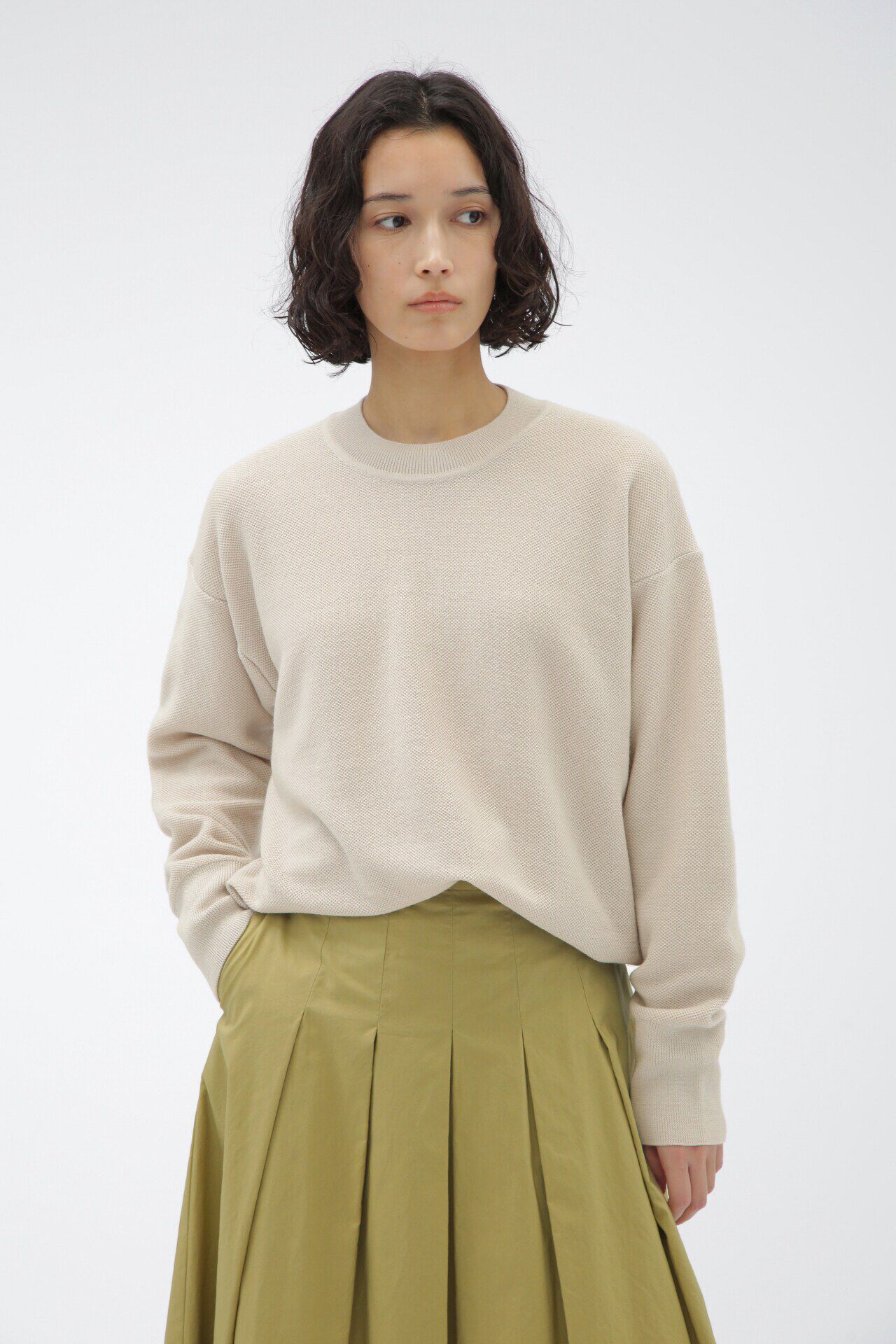  「WORSTED WOOL」|ニット・セーター|BEIGE