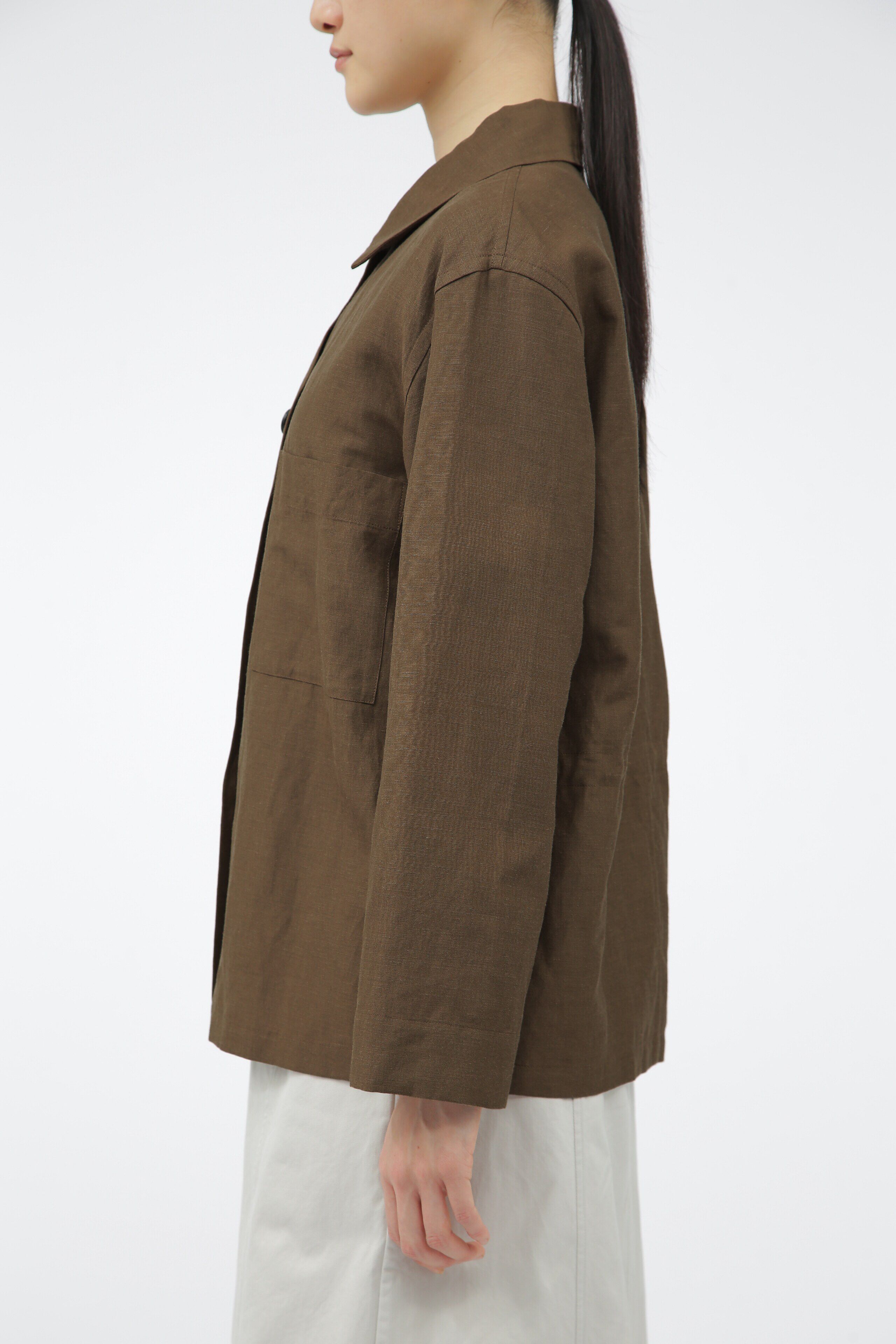  「YARN DYE WOOL LINEN」|ブルゾン・スタジャン|