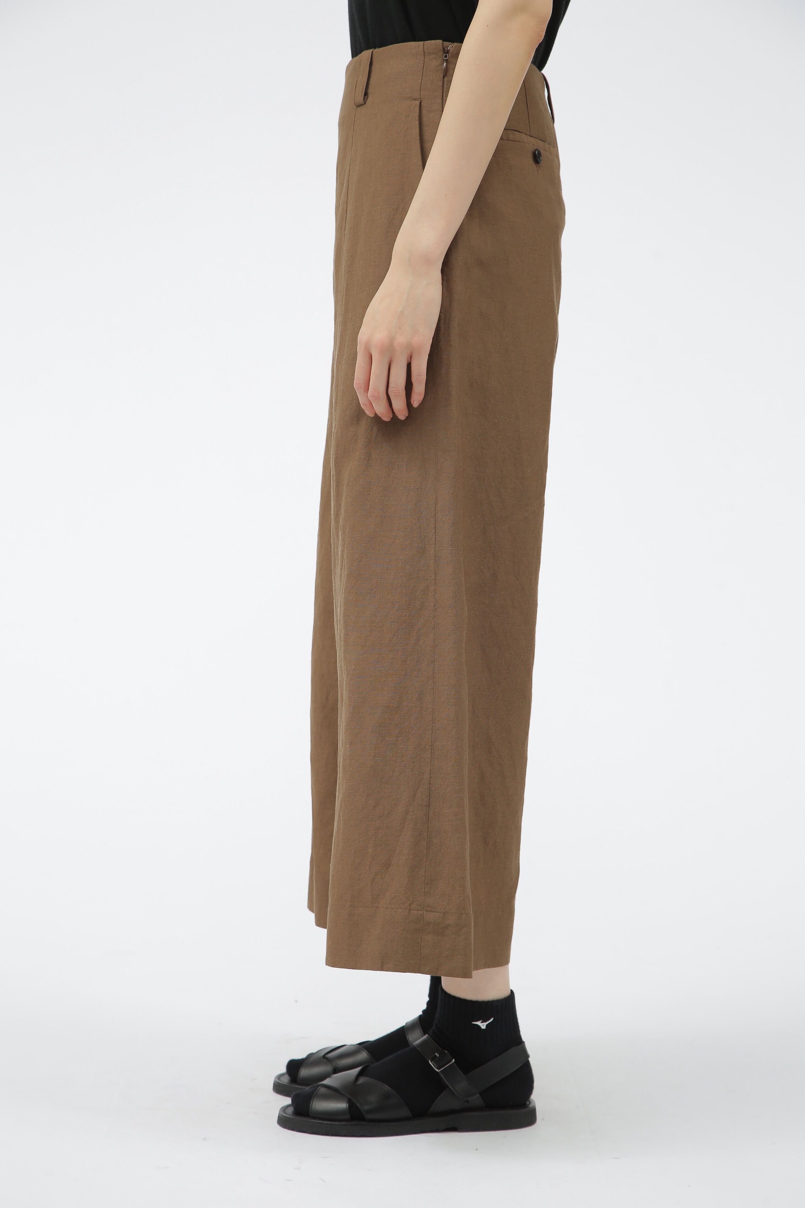  「YARN DYE WOOL LINEN」|キュロット|