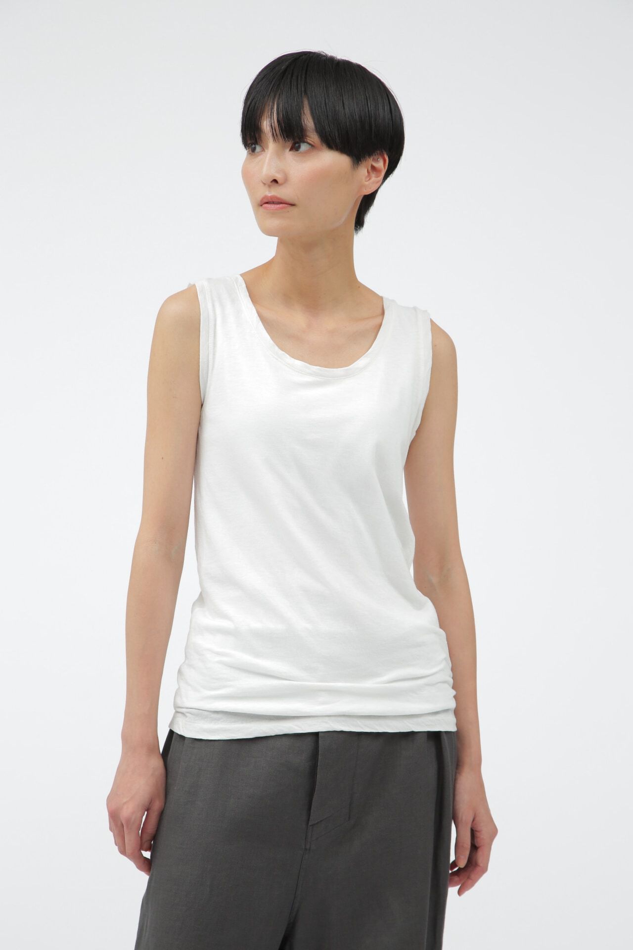 MARGARET HOWELL HOUSEHOLDGOODS「FINE COTTON JERSEY」|Tシャツ・カットソー|WHITE